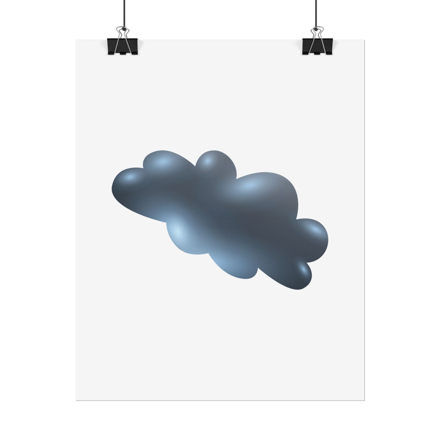 Cloud Art Print, Modern Decor, Minimalist Wall Art, Home Office Decor, Unique Gift, Aesthetic Poster