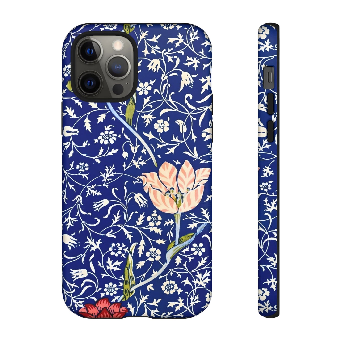 Floral Phone Case, Unique Tough Phone Cover, Gift for Her, Spring Decor, Durable Protective Case, Elegant Floral Design