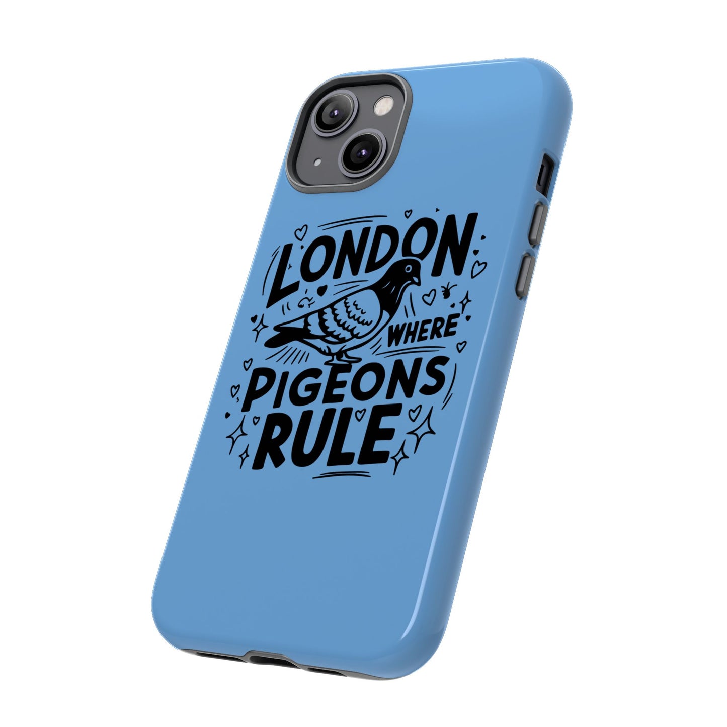 London Pigeon Phone Case, Urban Art Accessory, Tough Phone Cover, Gift for Bird Lovers, London Souvenir, Unique Cell Phone Case