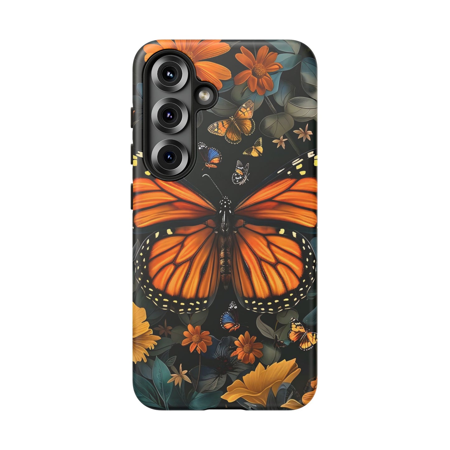 Monarch Butterfly Phone Case, Tough Cases, Nature Lover Gift, Floral Mobile Cover, Eco-Friendly Phone Accessory, Butterfly Design