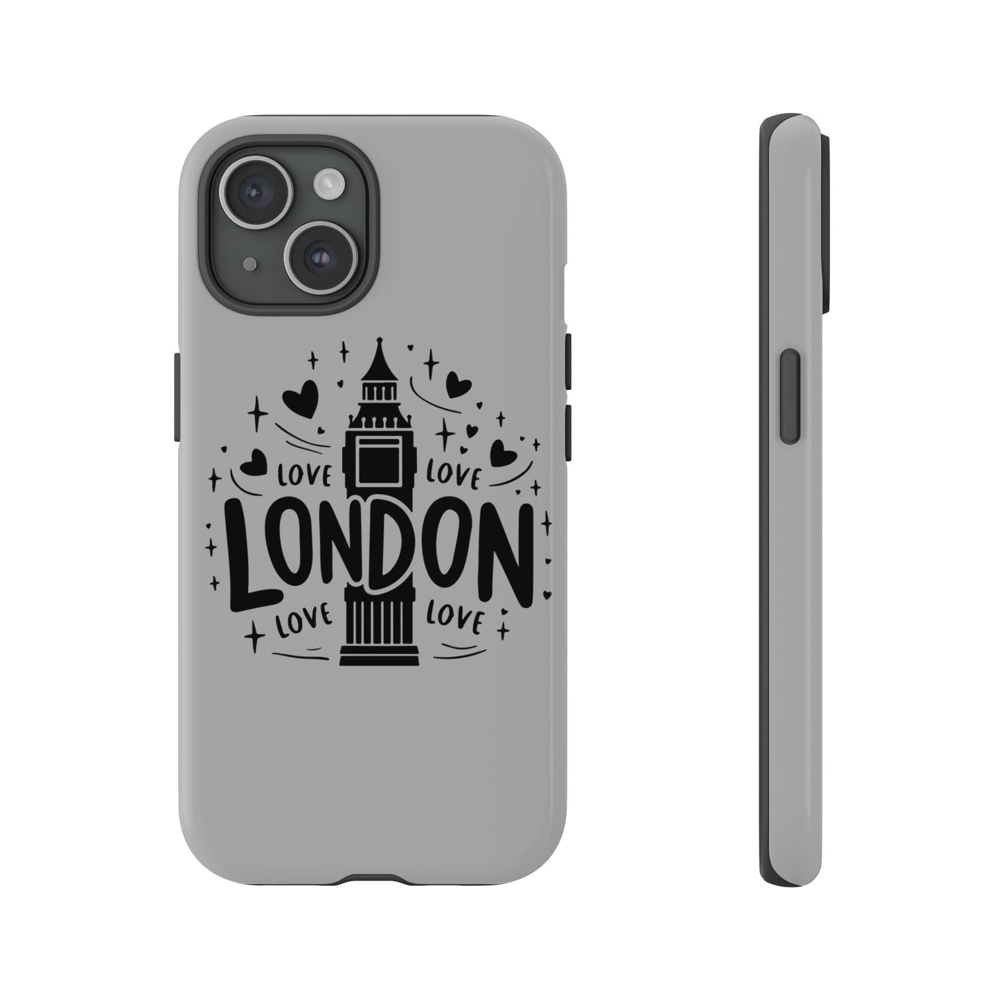 London Love Phone Case, Tough Cases, Stylish Phone Accessories, Unique Gift for Travelers, London Souvenir, Love Design