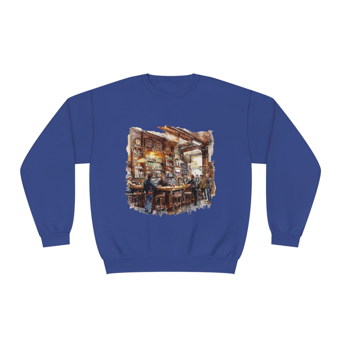 Unisex NuBlend® Crewneck Sweatshirt - Cozy British Pub