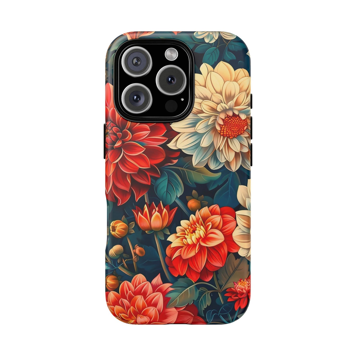 Floral Phone Case - Vibrant Tough Cases, Stylish Floral Cell Phone Cover, Gift for Her, Trendy Phone Accessory, Flower Design