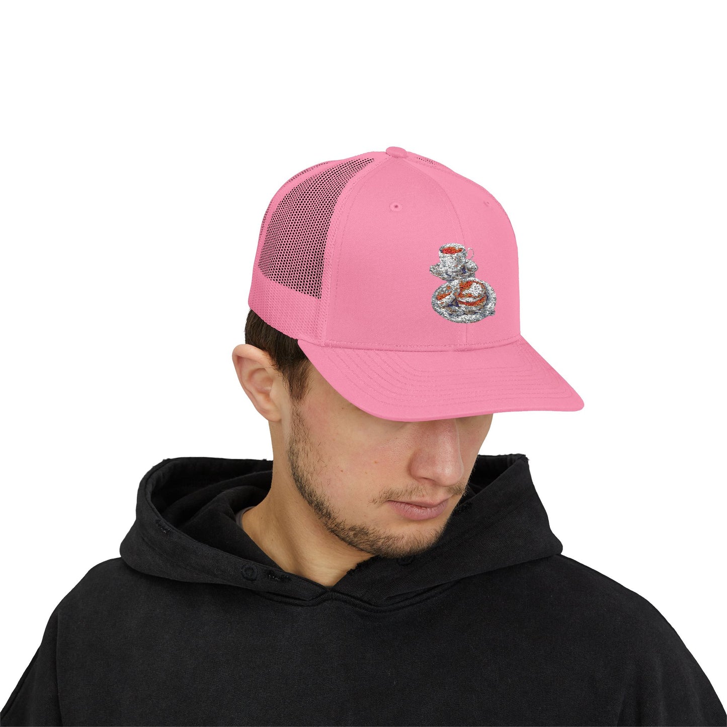 Sparkling Tea Party Snapback Trucker Cap, Fun Fashion Hat, Gift for Tea Lovers, Outdoor Events, Festivals, Casual Wear