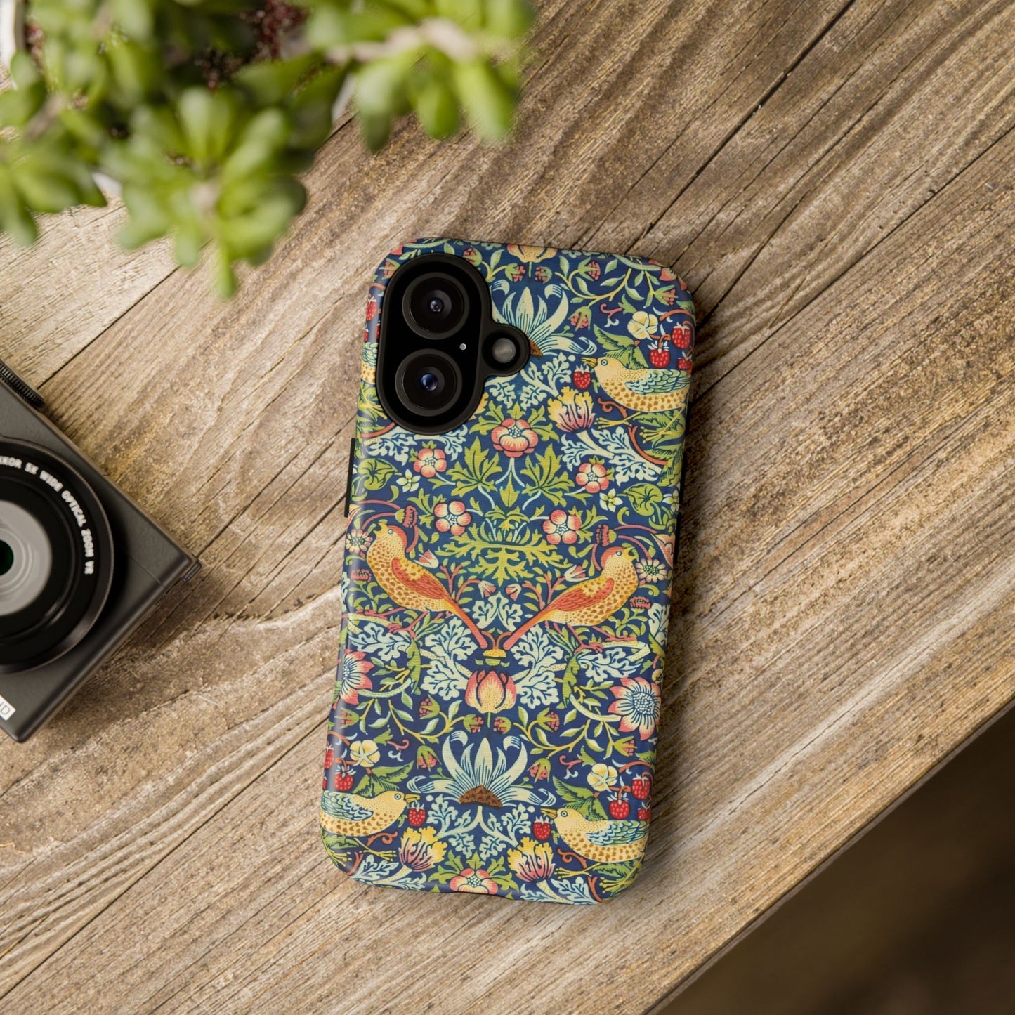 Floral Phone Case | Tough Cases, Stylish Protection, Unique Gift, Eco-Friendly, Floral Pattern, Bird Design