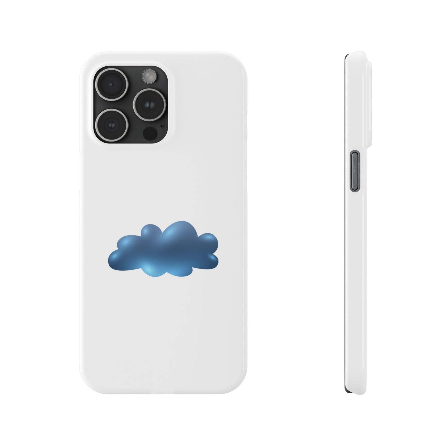 Cloud Design Slim Phone Cases - Aesthetic Protection for Your Device, Cute Phone Cover, Trendy Accessories, Gift for Her, Cloudy Vibes
