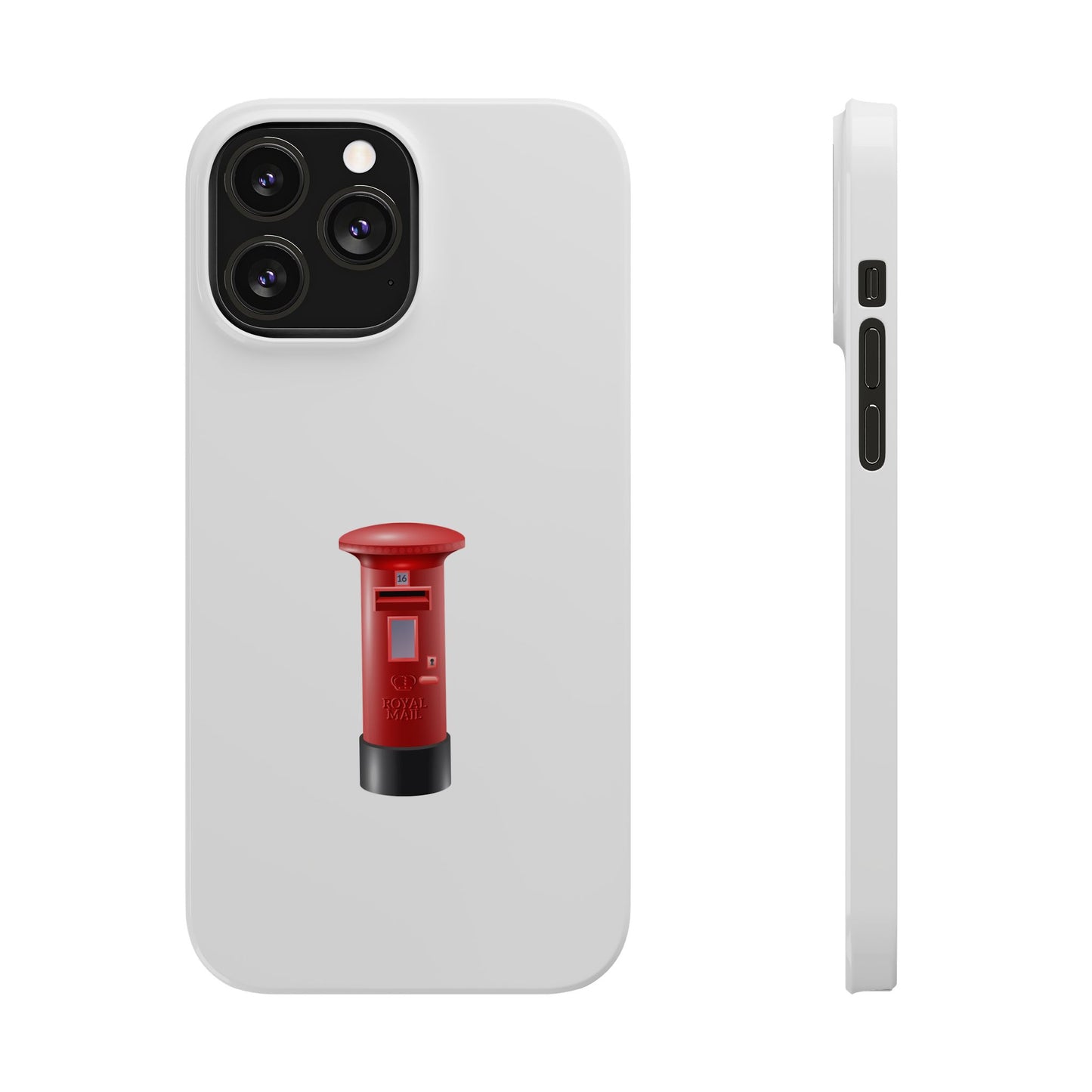 Vintage Post Box Phone Case, Slim Phone Cases, Phone Accessories, Gifts for Mail Lovers, Unique Phone Cover, Red Letterbox Design