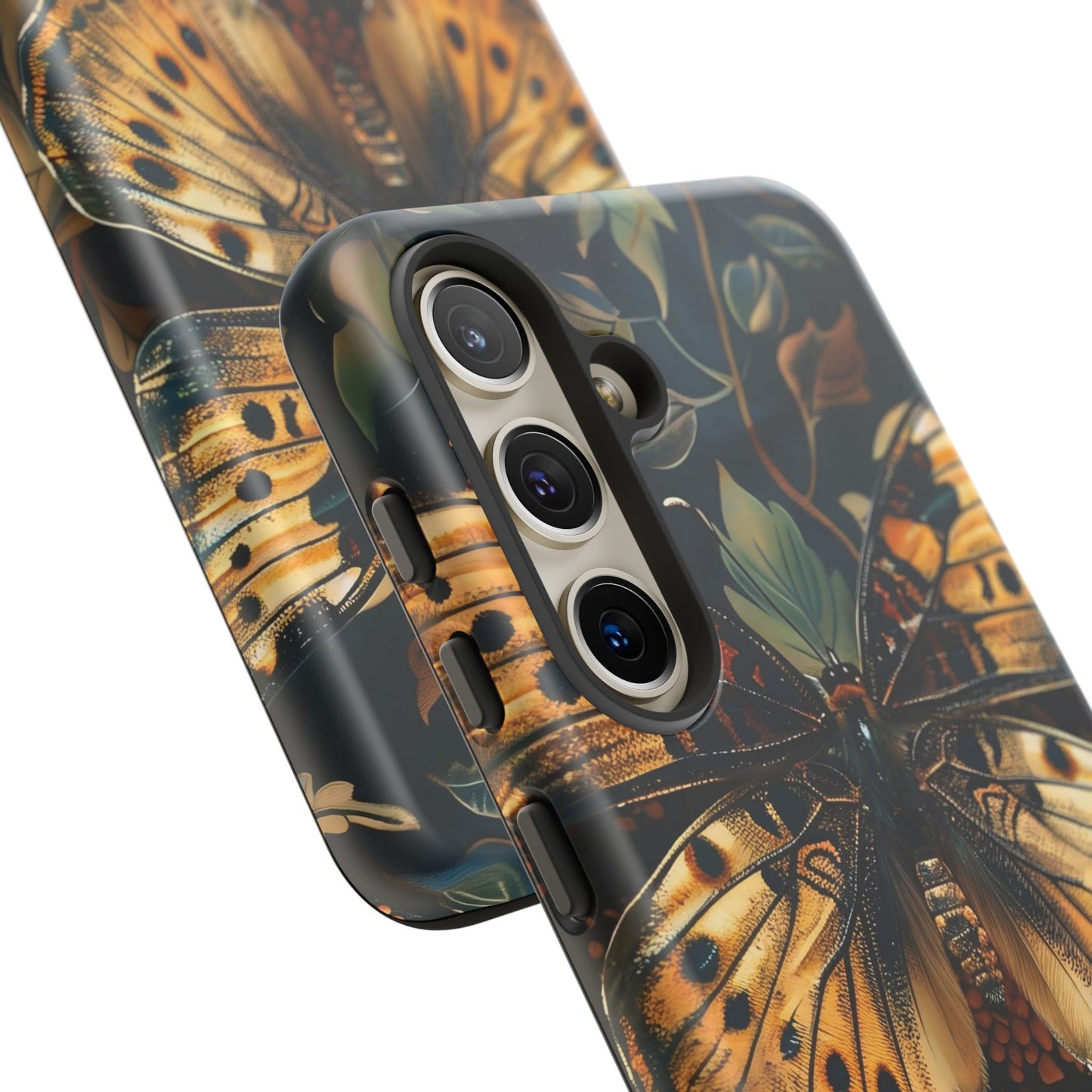 Butterfly Floral Phone Case, Tough Cases, Protective Cover, Unique Gift, Nature Lover, Art Print, Spring Decor