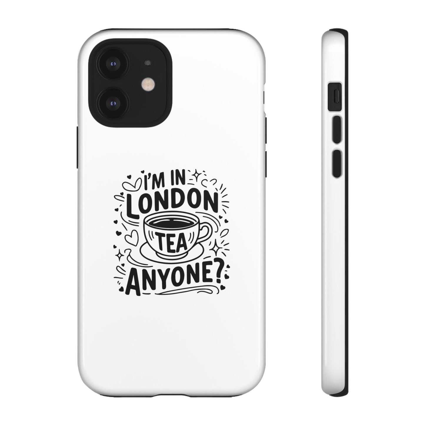 Phone Case with Tea Design, London Souvenir, Travel Accessory, Gift for Tea Lovers, Fun Phone Cover, Unique Mobile Case