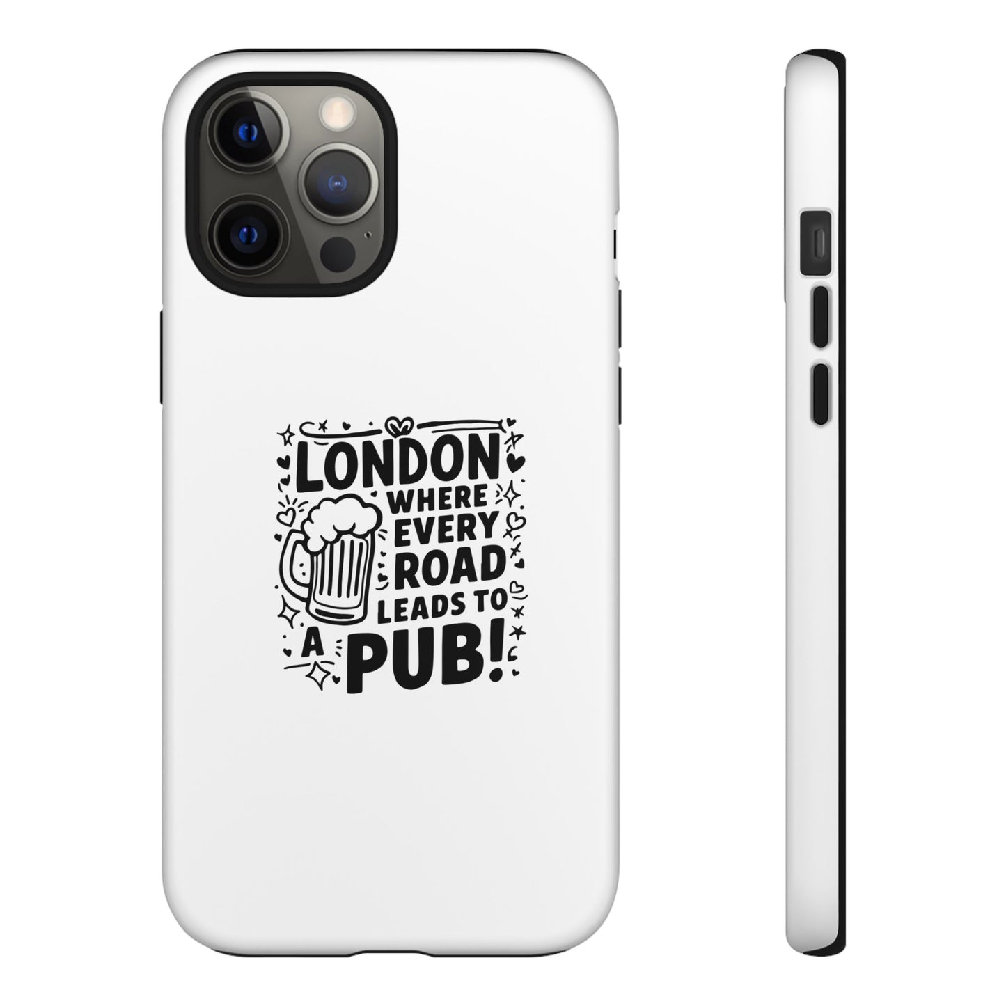 London Pub-Themed Phone Case - Where Every Road Leads to a Pub!