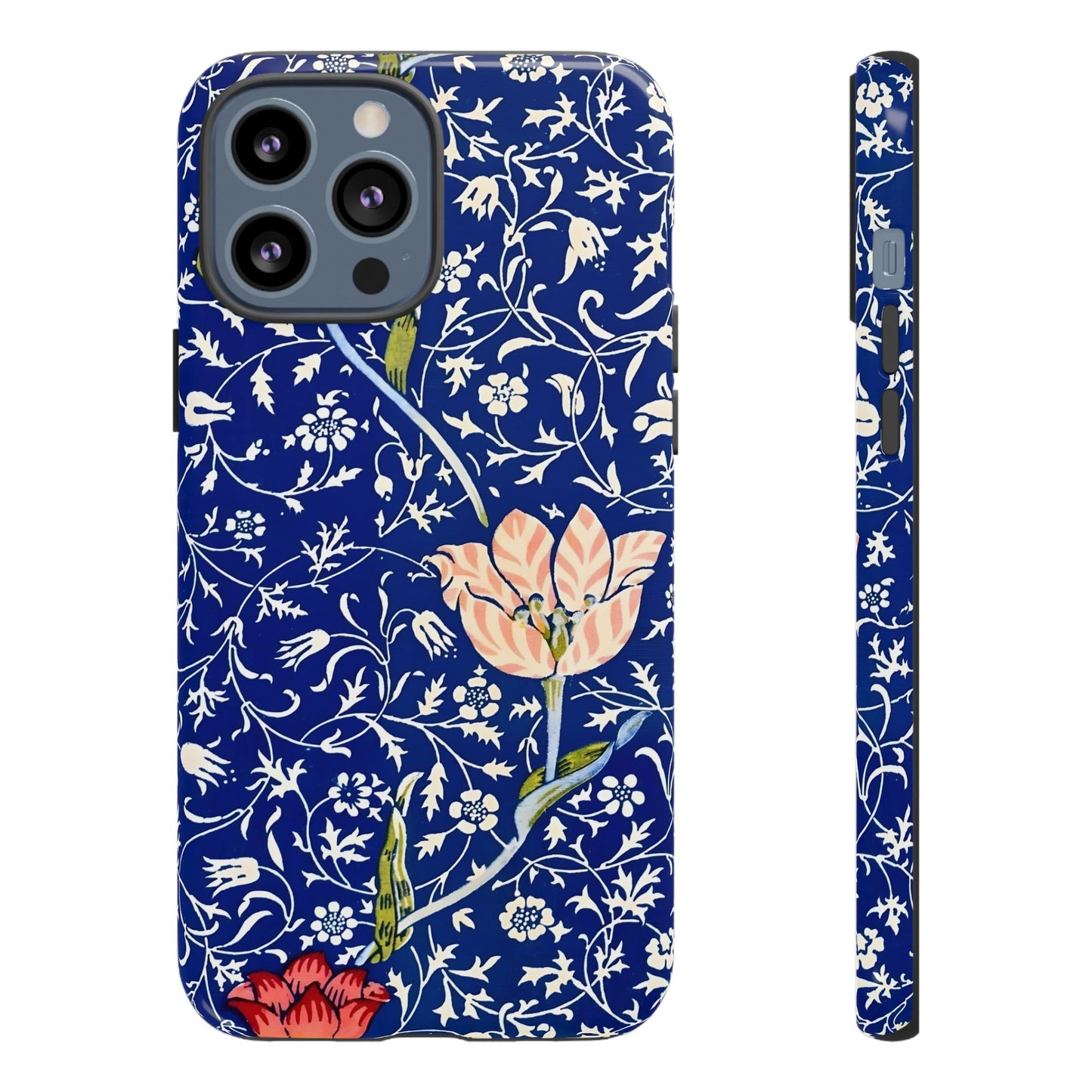 Floral Phone Case, Unique Tough Phone Cover, Gift for Her, Spring Decor, Durable Protective Case, Elegant Floral Design