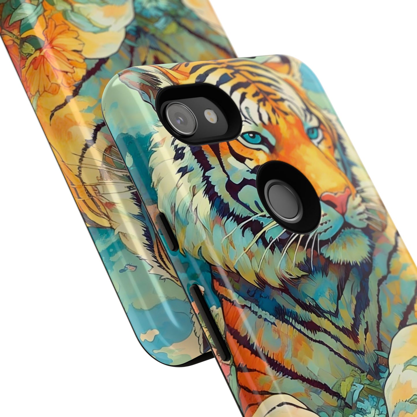 Tiger Jungle Phone Case, Colorful Tough Cases, Animal Lover Gift, Nature Phone Cover, Wildlife Decor, Birthday Present