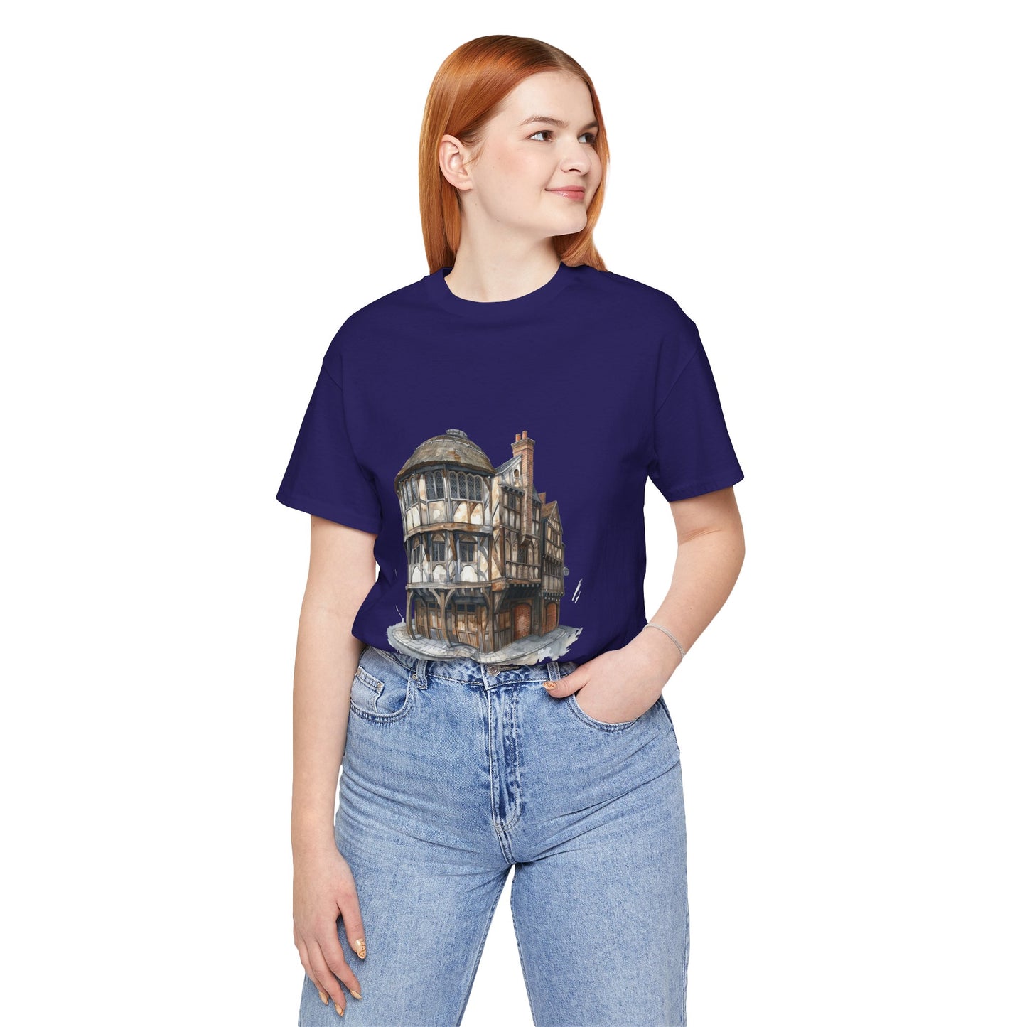 Unisex Jersey Short Sleeve Tee - Where Friends Gather - The Cozy British Pub
