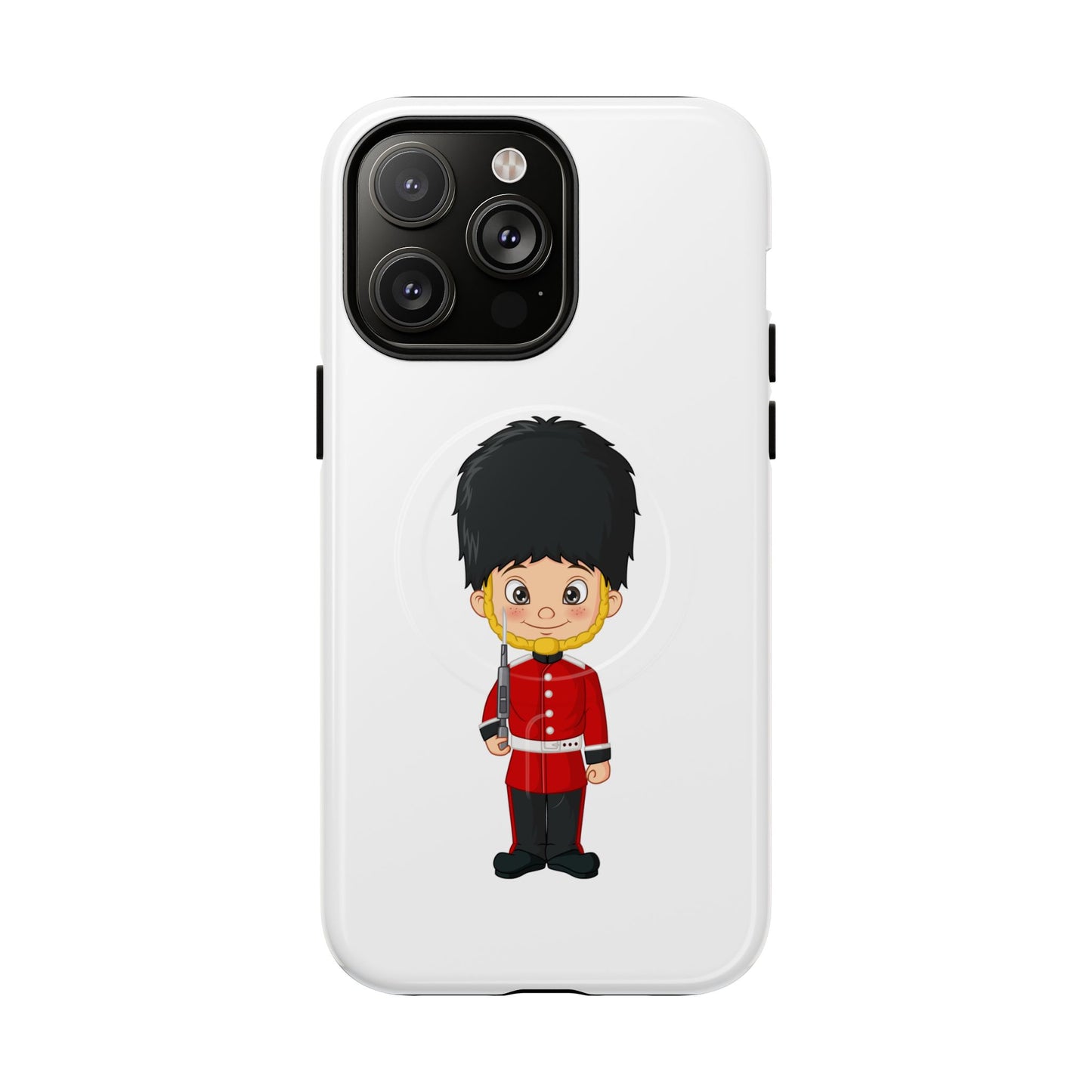 Cute Royal Guard Magnetic Phone Case, Kid's Phone Cover, Tough Magnetic Cases, Unique Gift for Kids, Birthday Gift Ideas