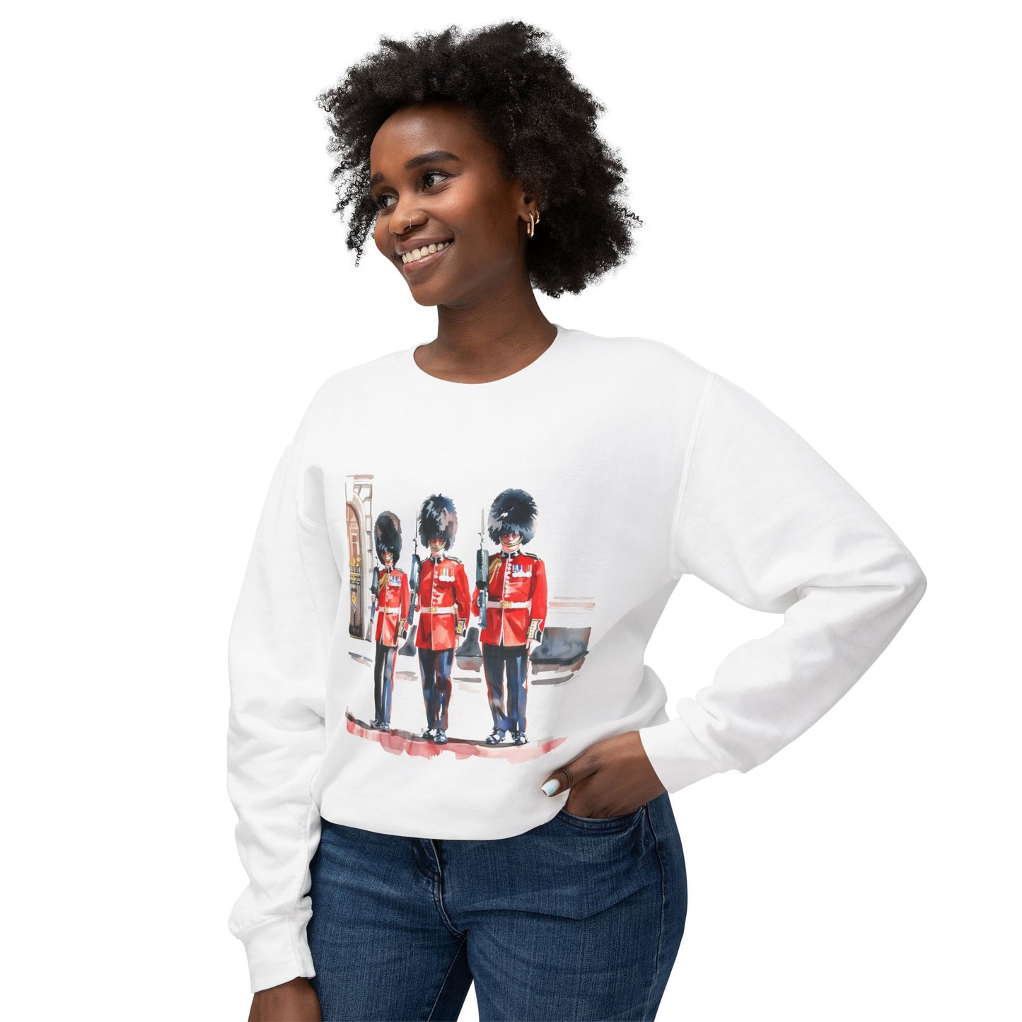 Unisex Lightweight Crewneck Sweatshirt - British Royal Guard