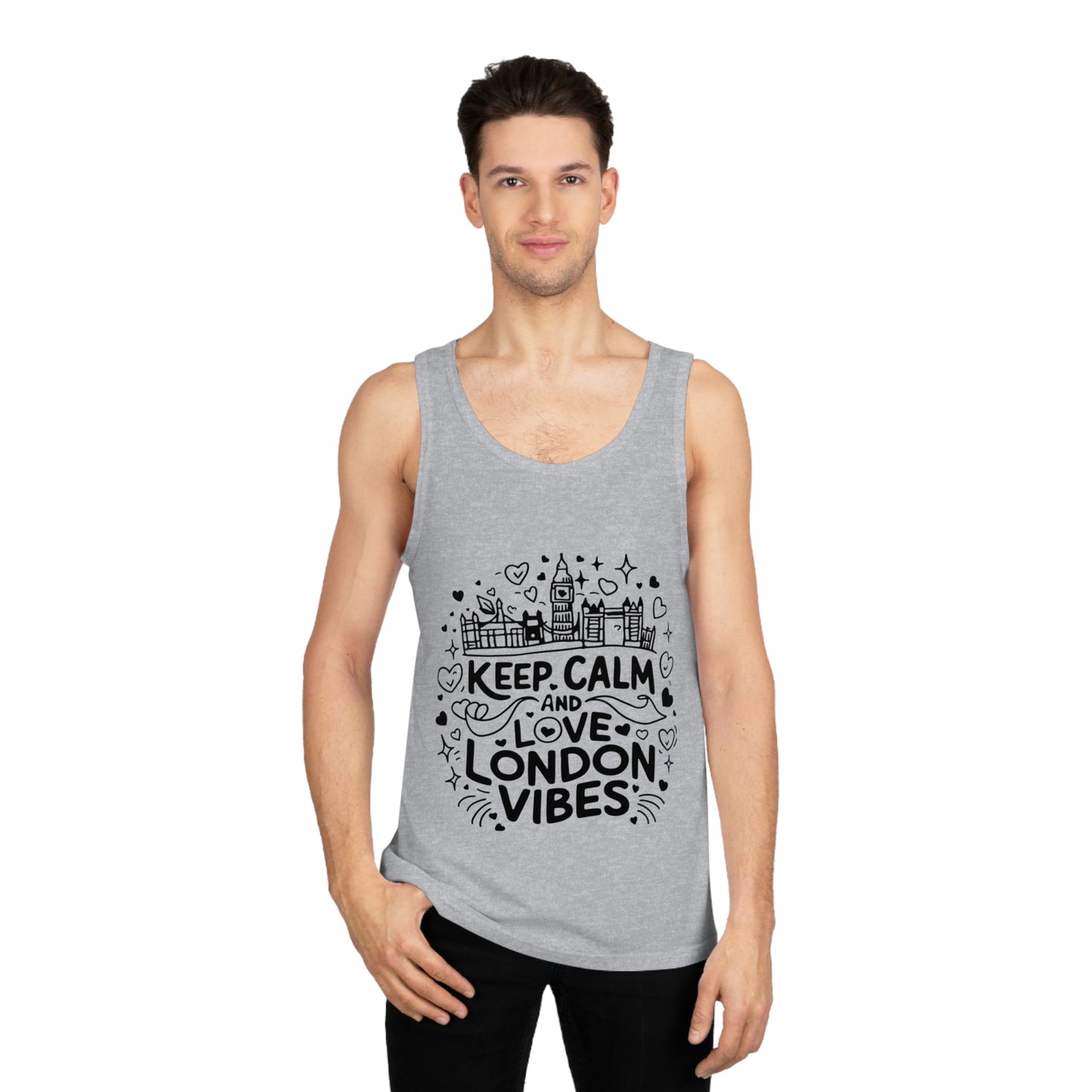 Unisex Softstyle™ Tank Top - Keep Calm and love London's Cozy Vibes