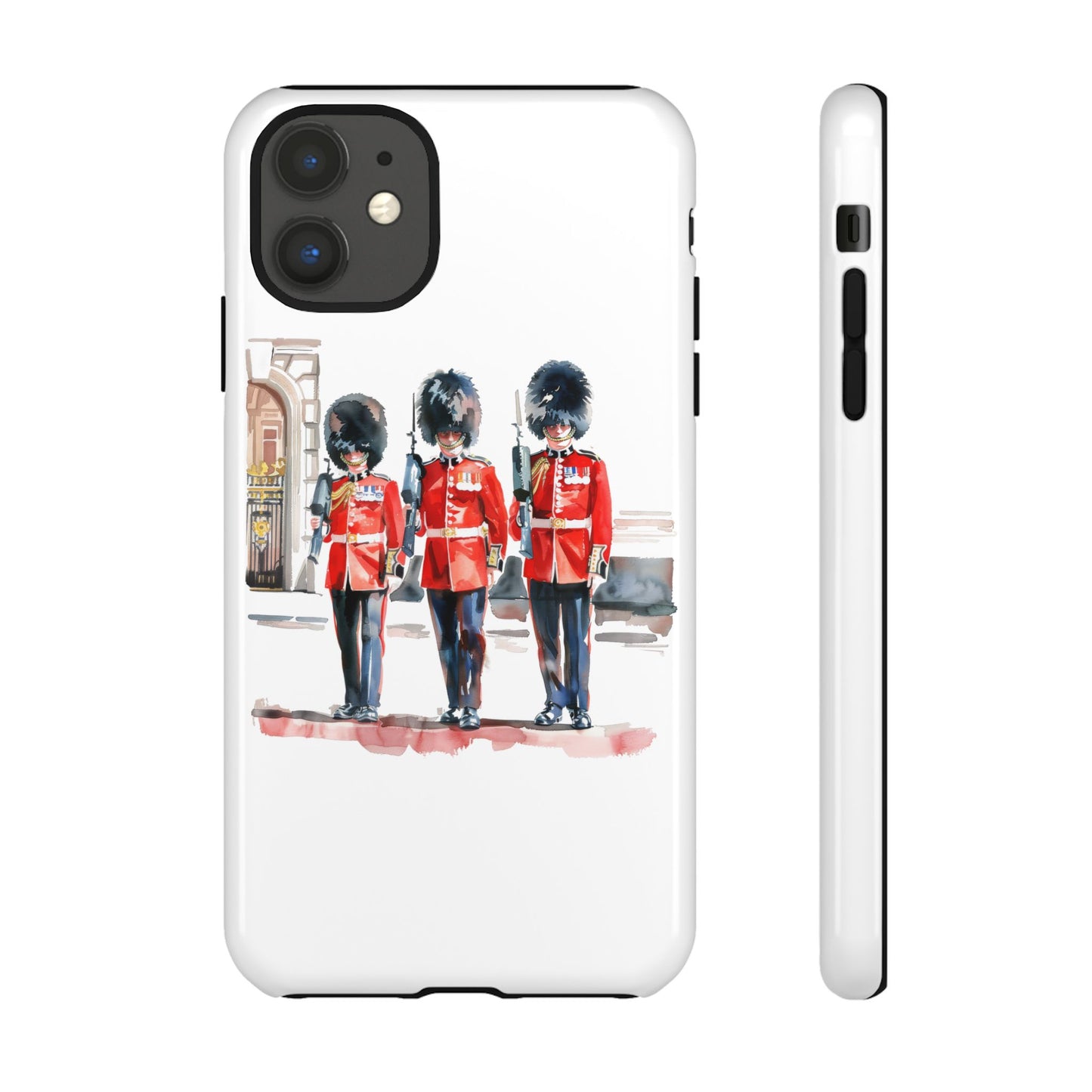 Phone Case with Royal Guard Design, Unique Cell Cover, London Souvenir, Tough Phone Case, Gift for Travelers, Stylish Street Photography