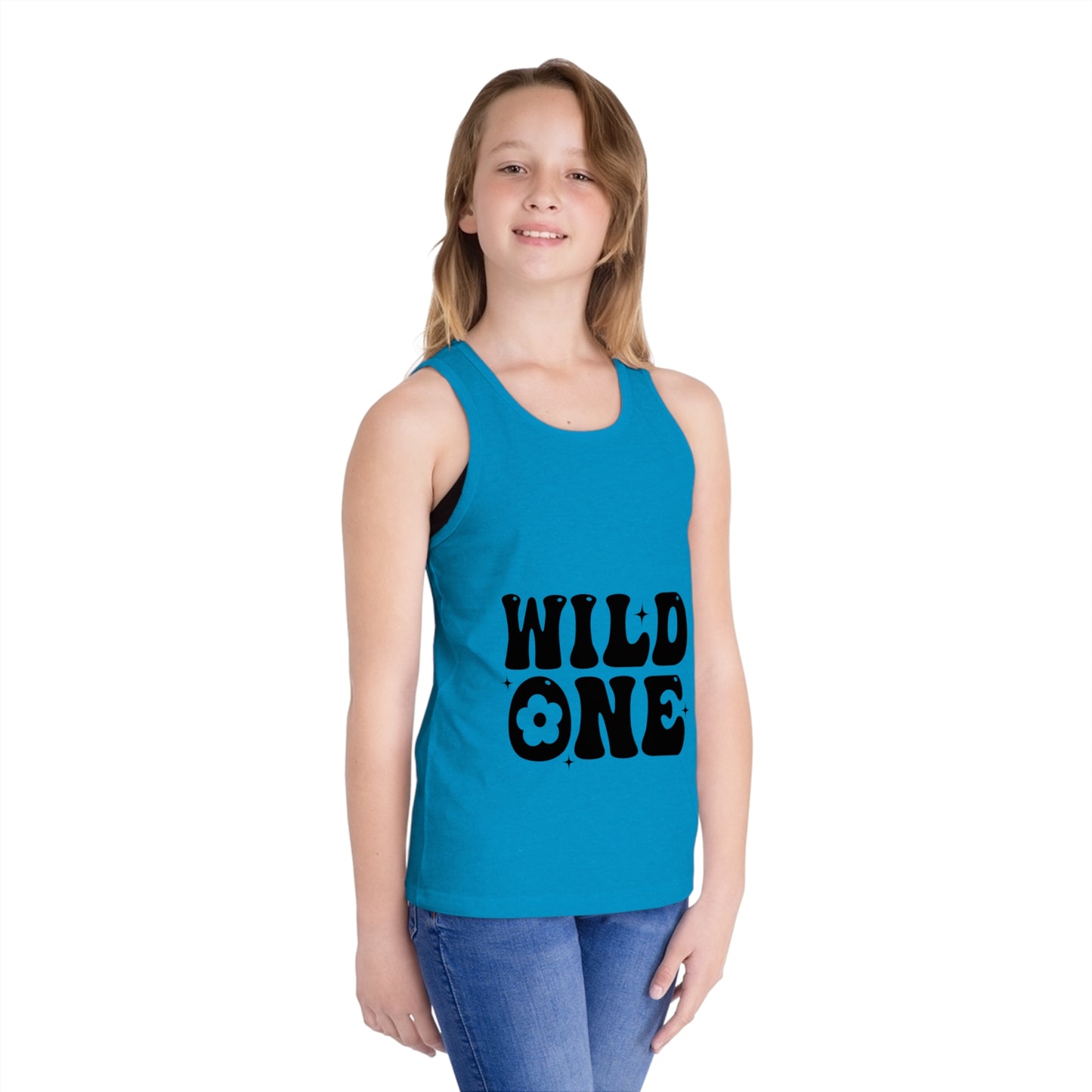 Wild One Kids' Jersey Tank Top - Playful Summer Style for Little Adventurers