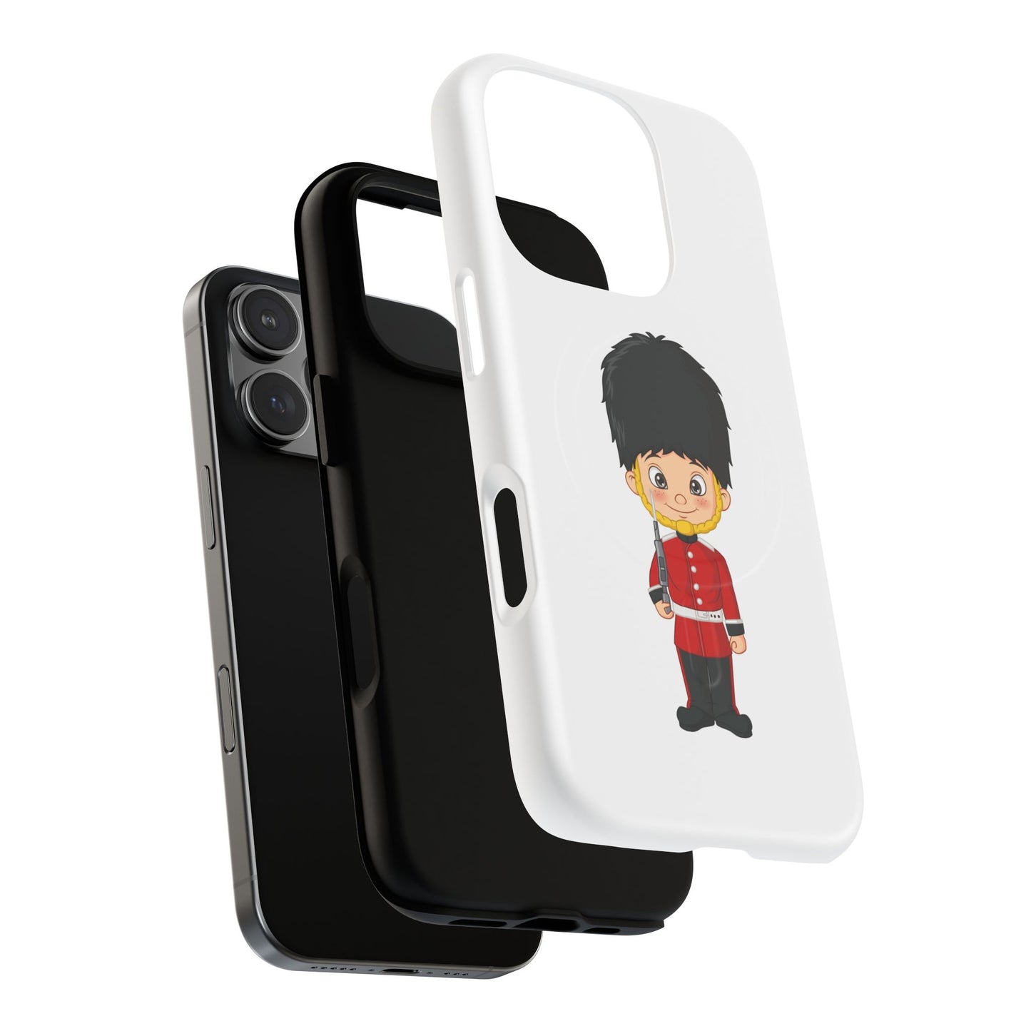 Cute Royal Guard Magnetic Phone Case, Kid's Phone Cover, Tough Magnetic Cases, Unique Gift for Kids, Birthday Gift Ideas