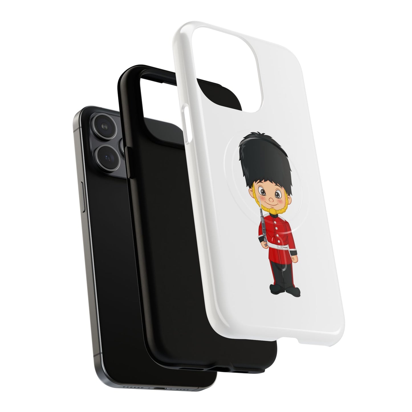 Cute Royal Guard Magnetic Phone Case, Kid's Phone Cover, Tough Magnetic Cases, Unique Gift for Kids, Birthday Gift Ideas