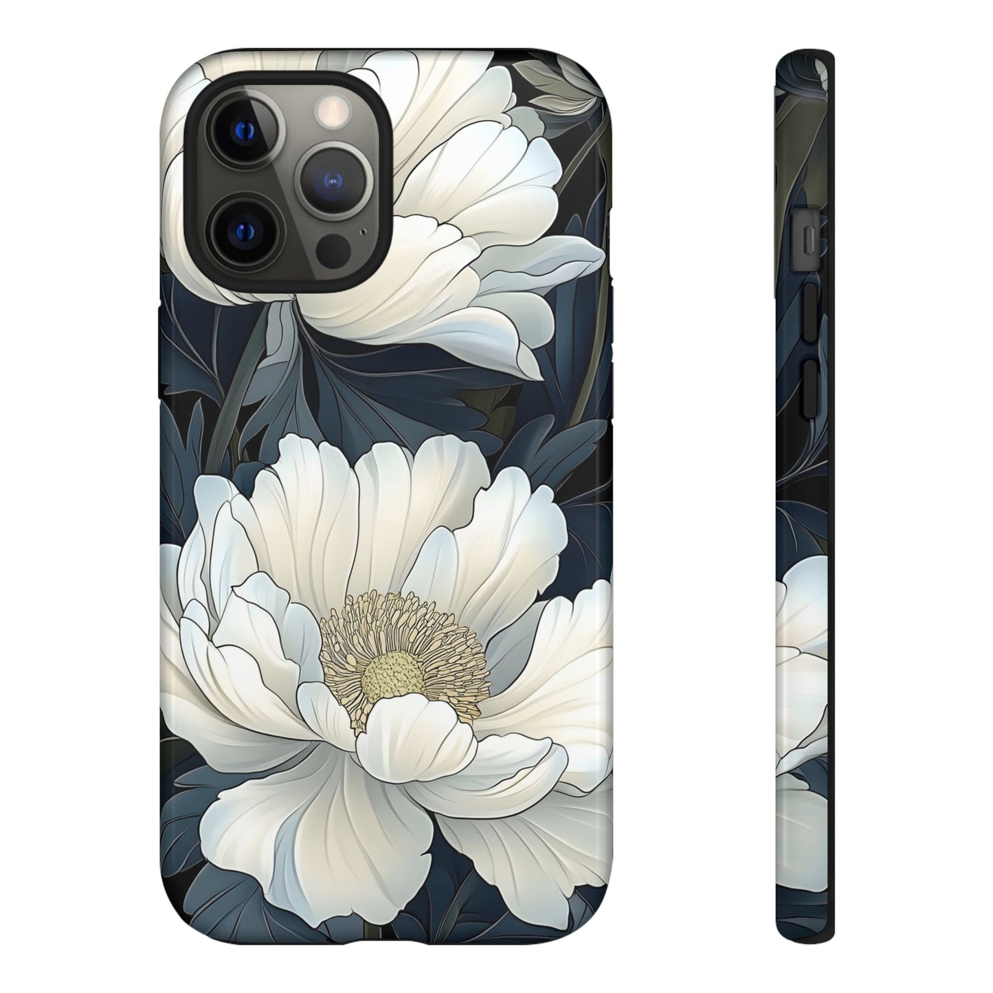 Elegant Floral Phone Case, Floral iPhone Cover, Flower Art Phone Case, Eco-Friendly Mobile Protection, Tough & Stylish Phone Case