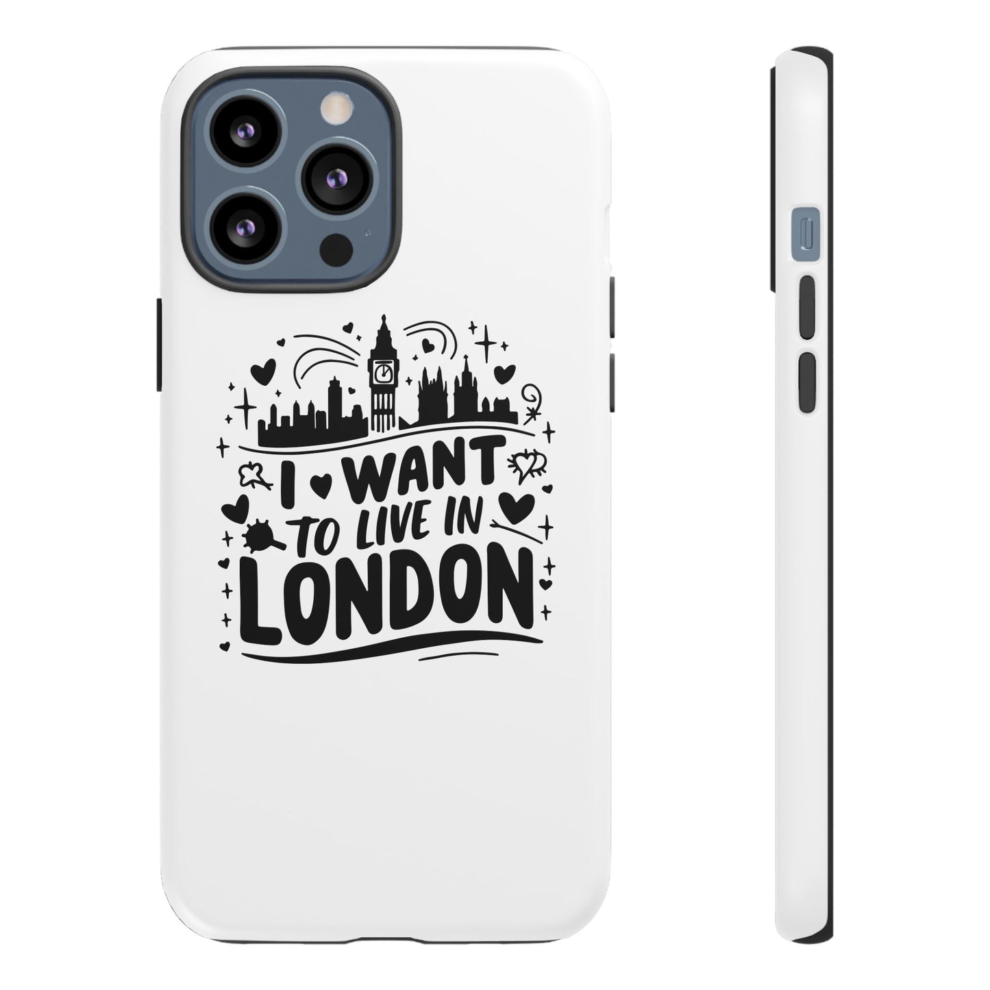 London City iPhone Case, Tough Phone Cover, Travel Gift, London Souvenir, Adventure Accessory, Wanderlust Decor