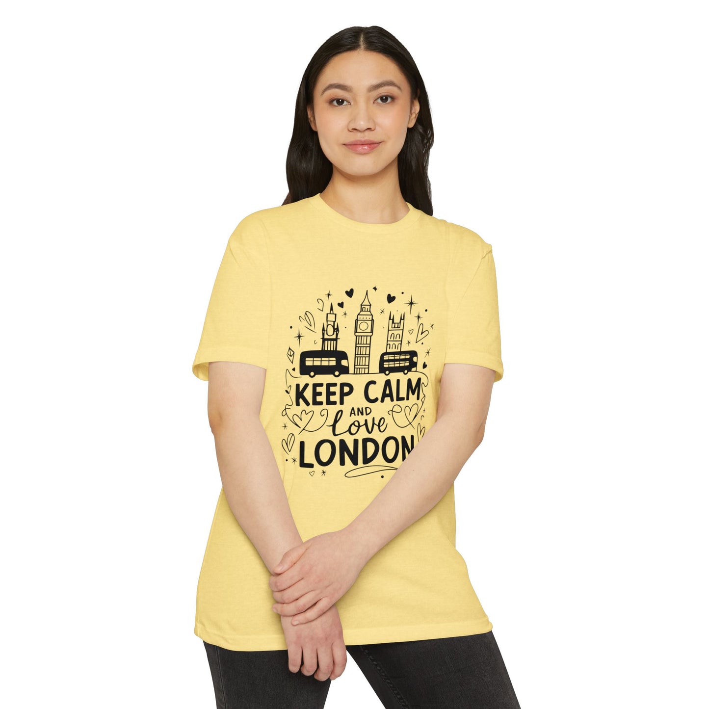 Unisex CVC Jersey T-shirt - Keep Calm and Love London