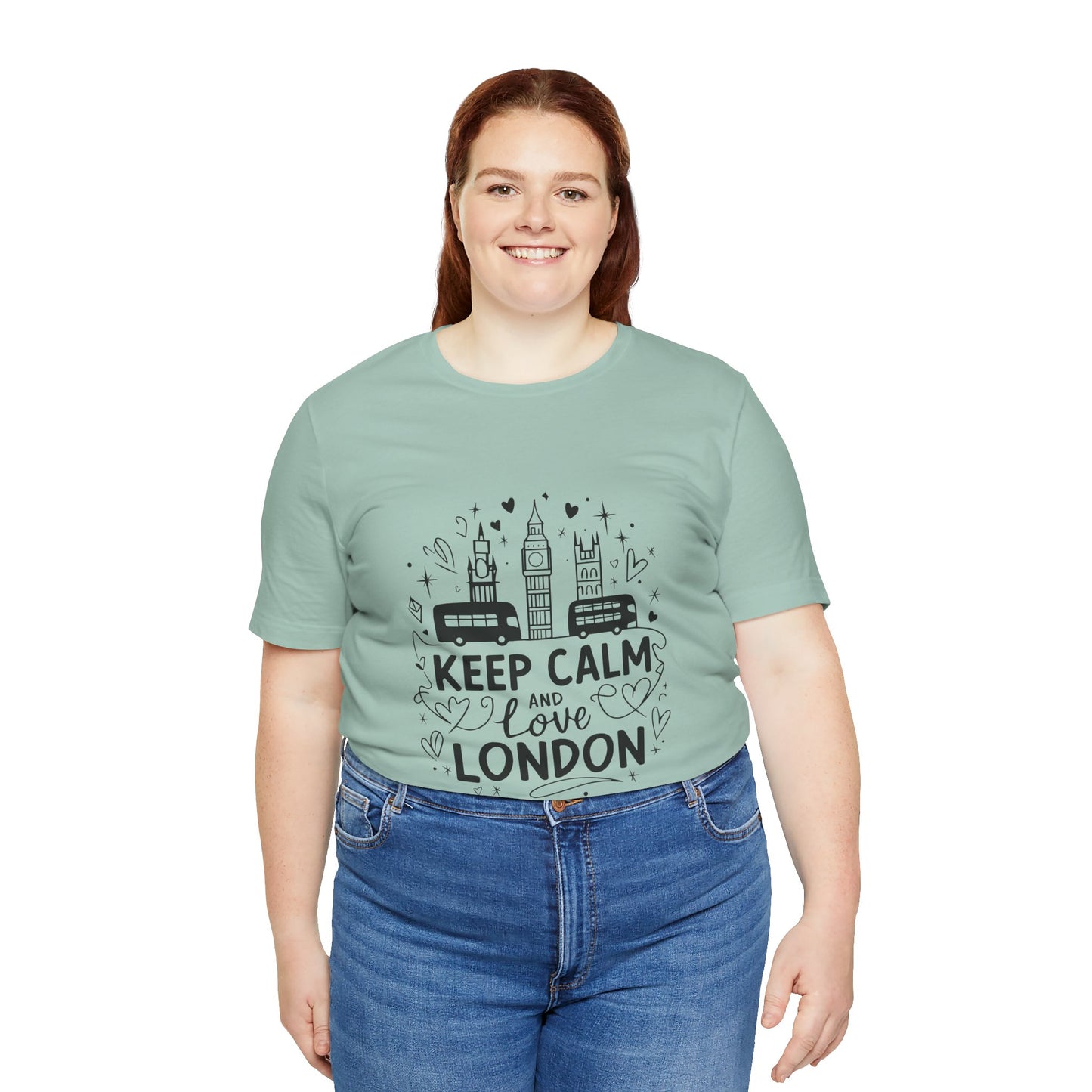 Unisex Jersey Short Sleeve Tee - Keep Calm and love London