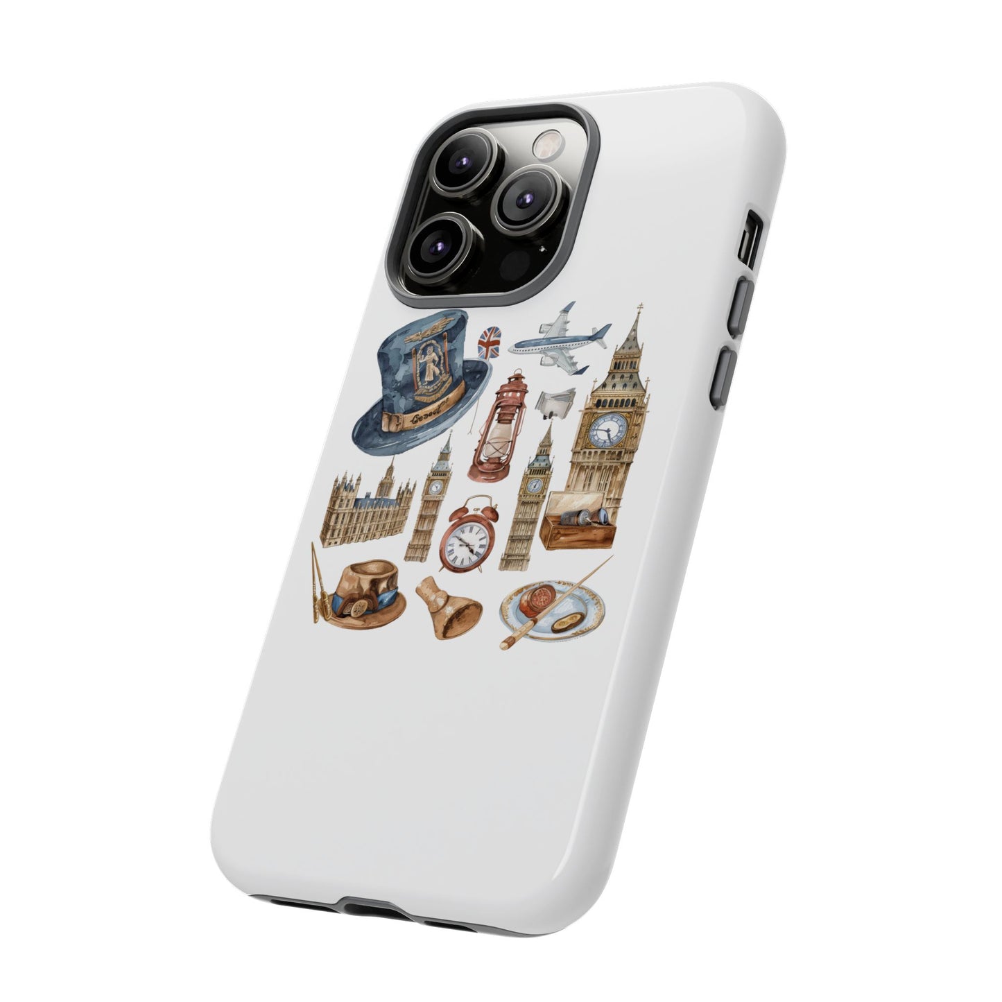 London-Themed Phone Case, Durable iPhone Cover, Gift for Travelers, Unique Cell Phone Accessories, Stylish Gadget Protection