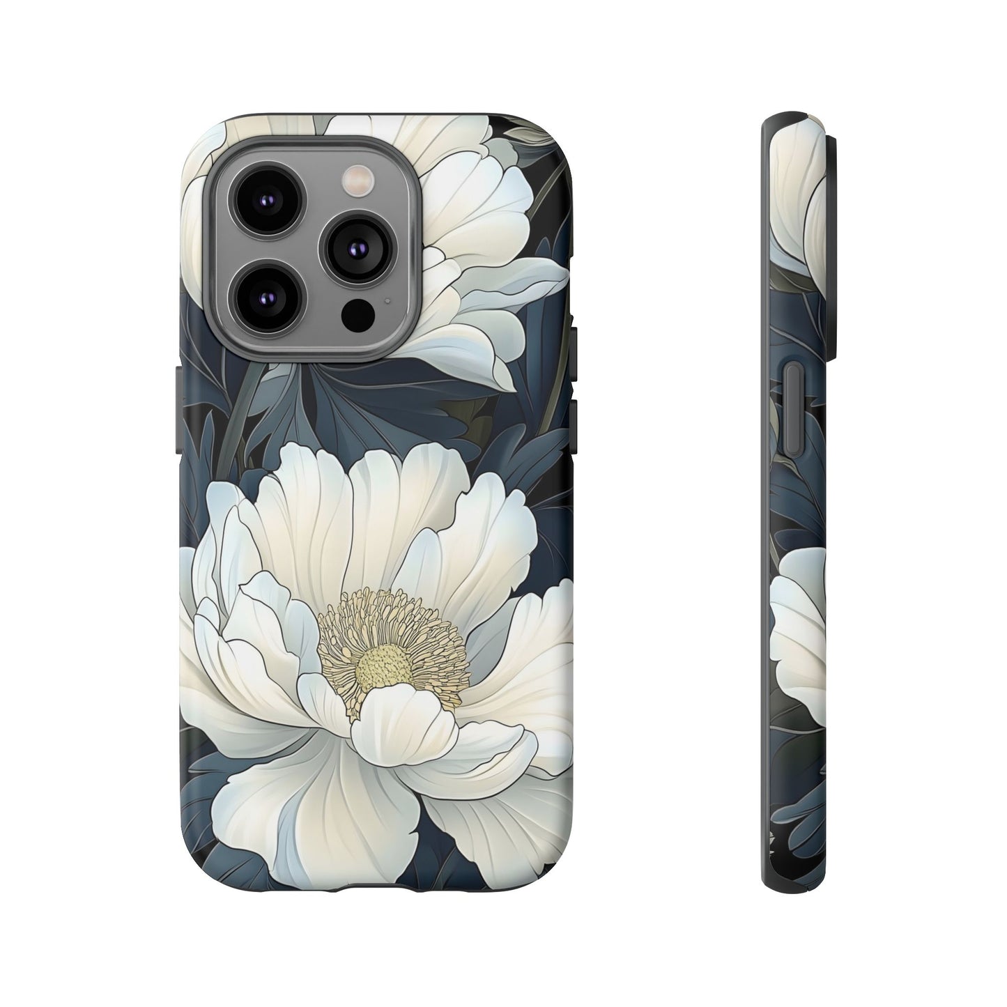 Elegant Floral Phone Case, Floral iPhone Cover, Flower Art Phone Case, Eco-Friendly Mobile Protection, Tough & Stylish Phone Case