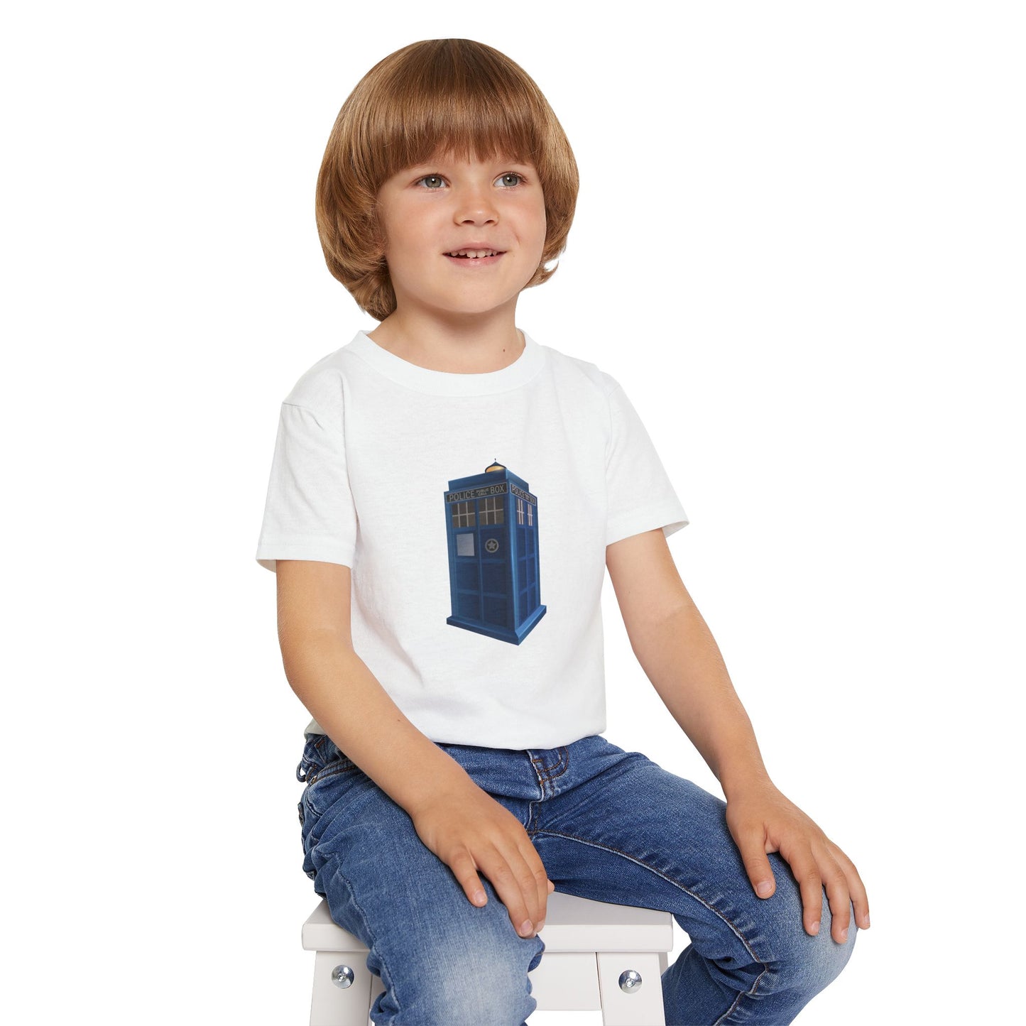 Whimsical TARDIS Toddler T-Shirt - Perfect for Little Whovians!