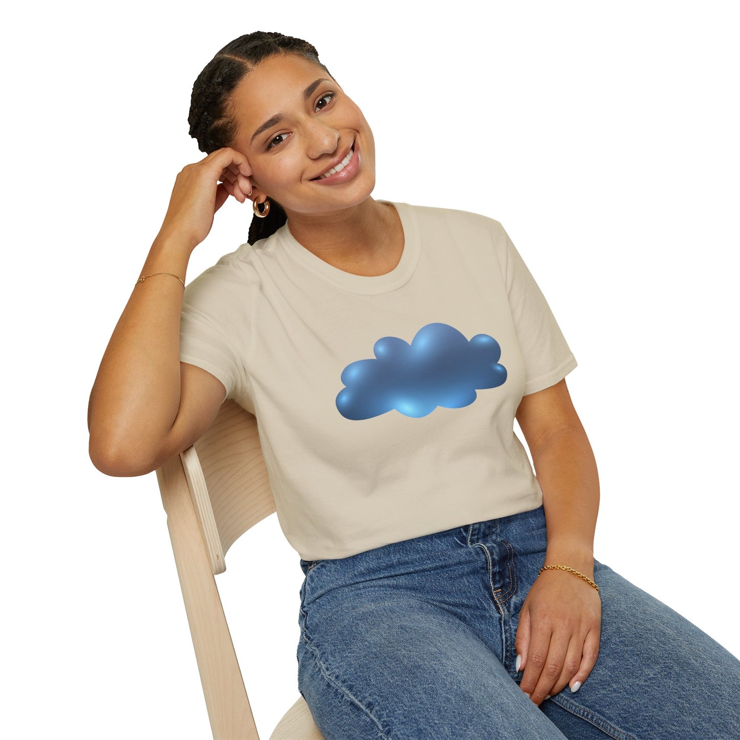 Unisex Softstyle T-Shirt - Serene Cloudscape - Dreamy Cloud
