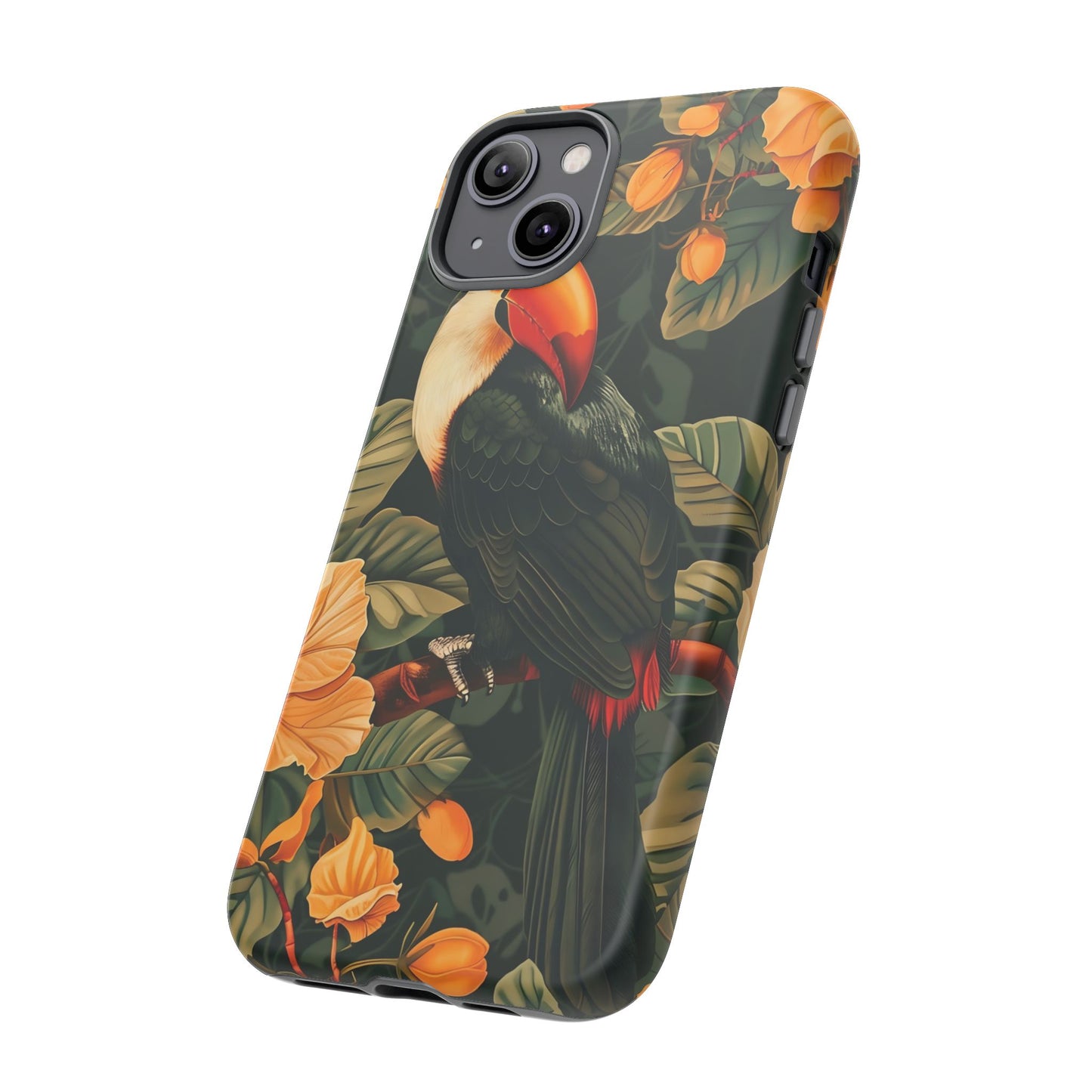 Tropical Toucan Phone Case, Exotic Bird Cover, Nature Lover Gift, Eco-Friendly Design, Customizable Tech Accessory