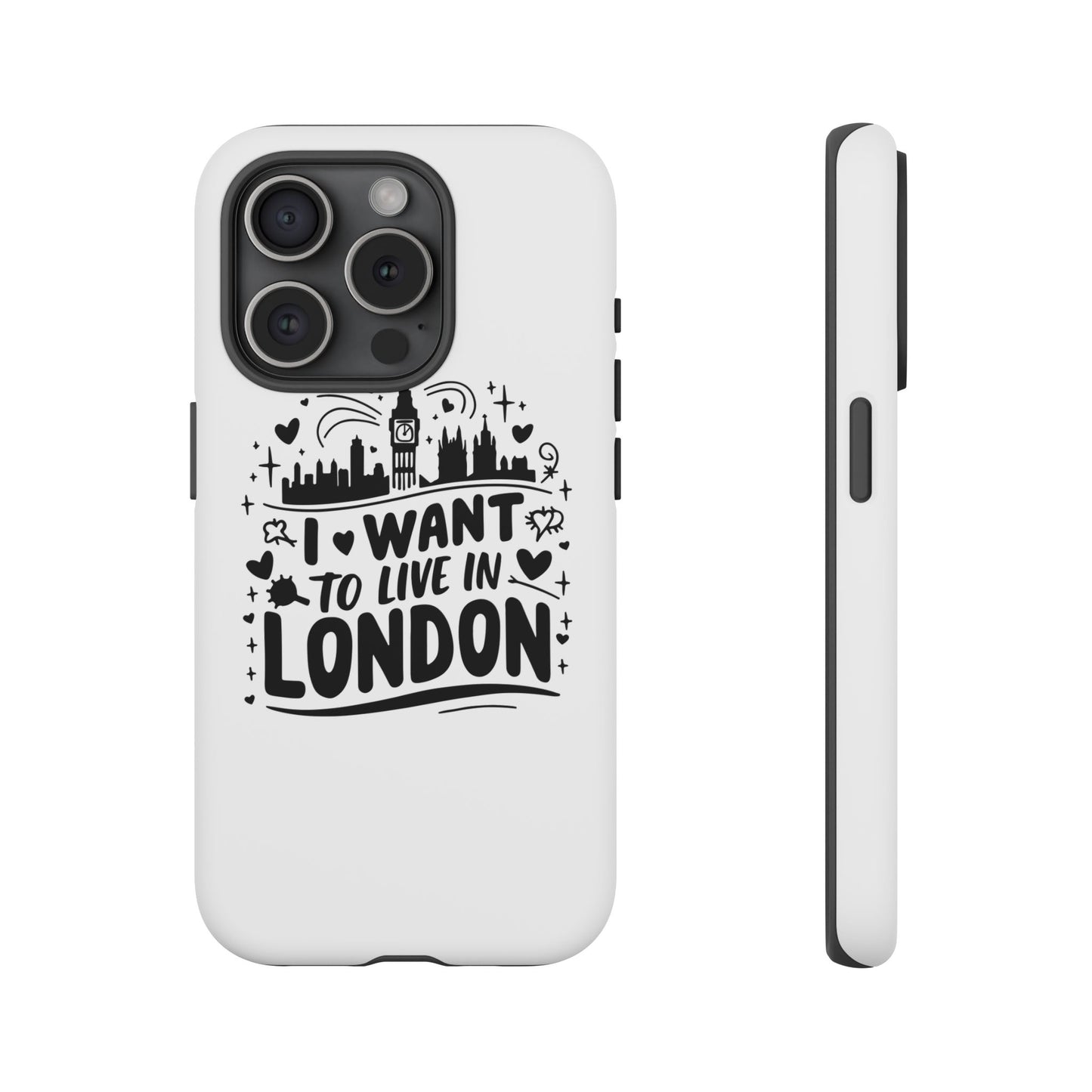 London City iPhone Case, Tough Phone Cover, Travel Gift, London Souvenir, Adventure Accessory, Wanderlust Decor