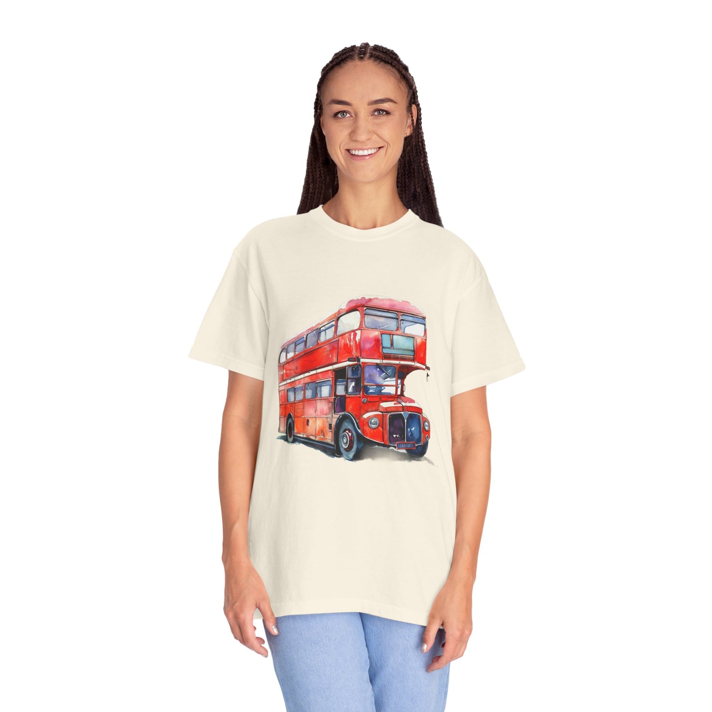 Unisex Garment-Dyed T-shirt - London’s Pride: The Iconic Red Bus