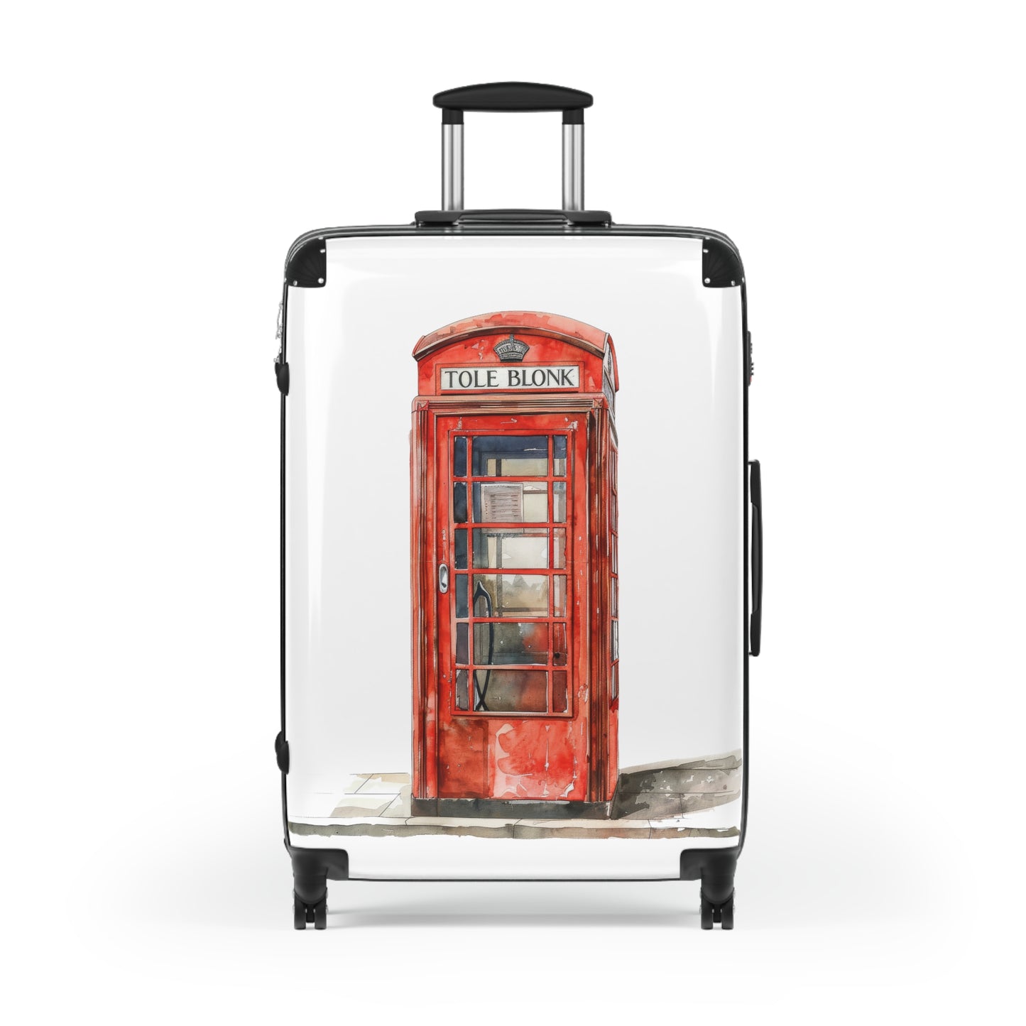 Classic Red Phone Booth Suitcase