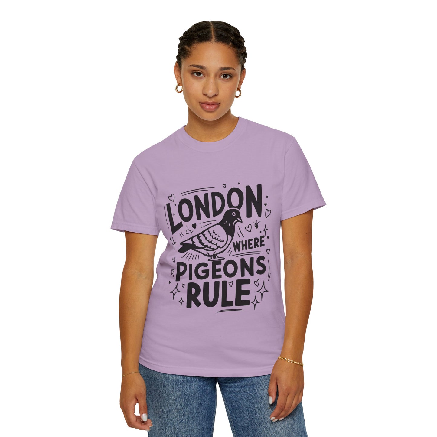 Unisex Garment-Dyed T-shirt - London Where Piegeons Rule
