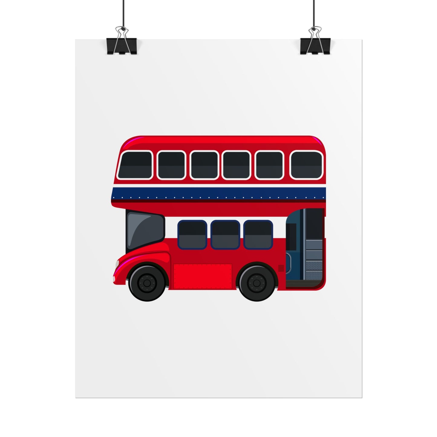 Red Double Decker Bus Rolled Posters
