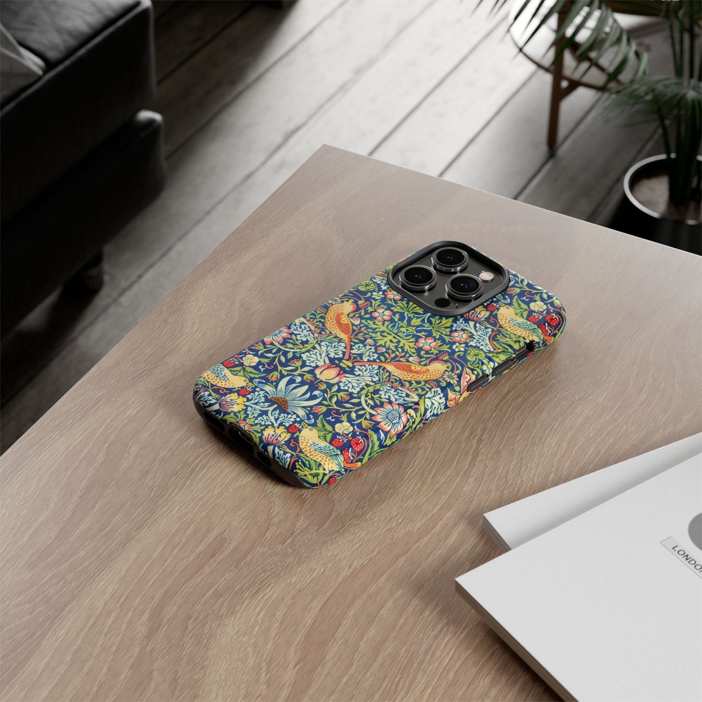 Floral Phone Case | Tough Cases, Stylish Protection, Unique Gift, Eco-Friendly, Floral Pattern, Bird Design