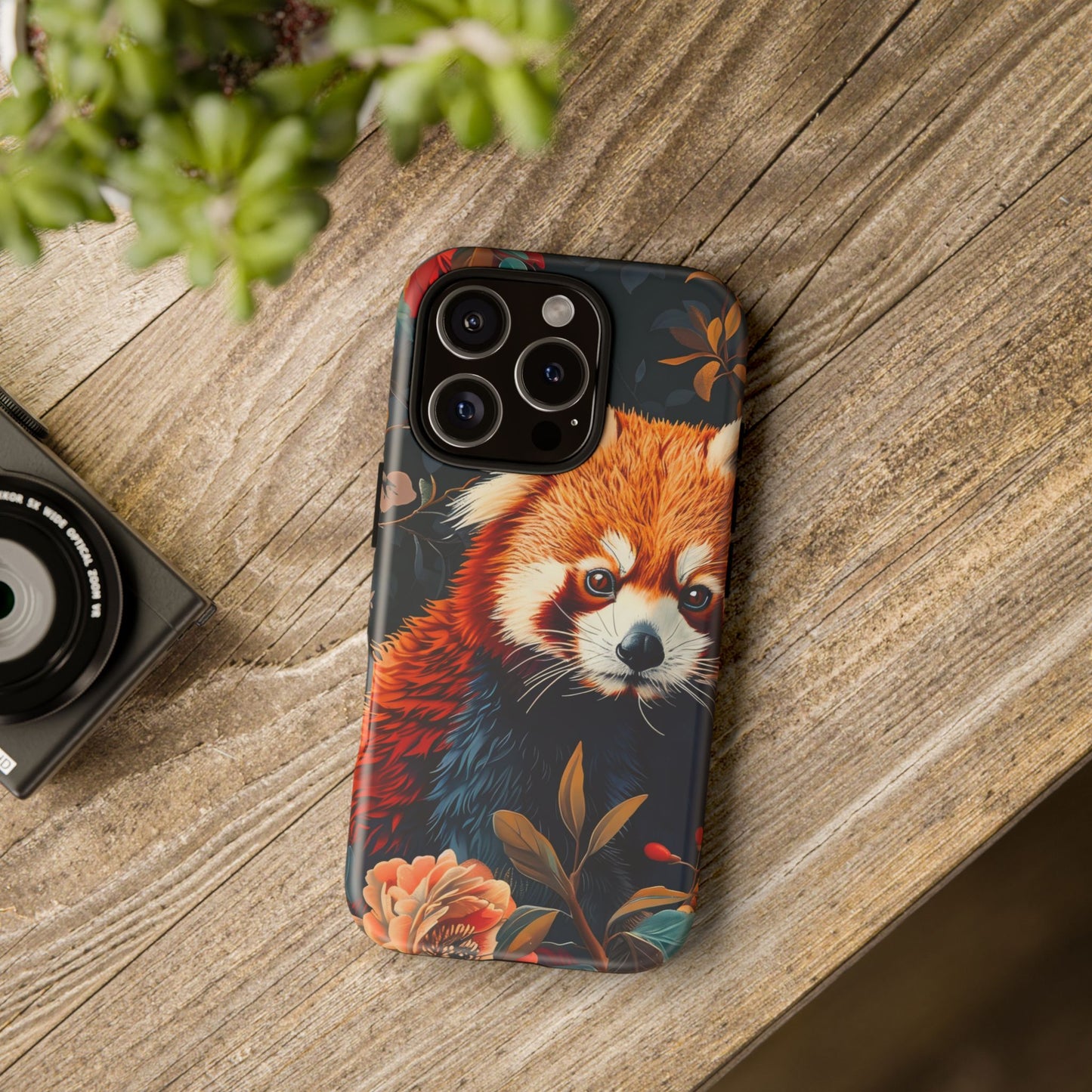 Cute Red Panda Phone Case, Wildlife Lover Gift, Tough Cases for iPhone, Nature-Themed Phone Cover, Animal Art Shell, Cute Tech Accessories