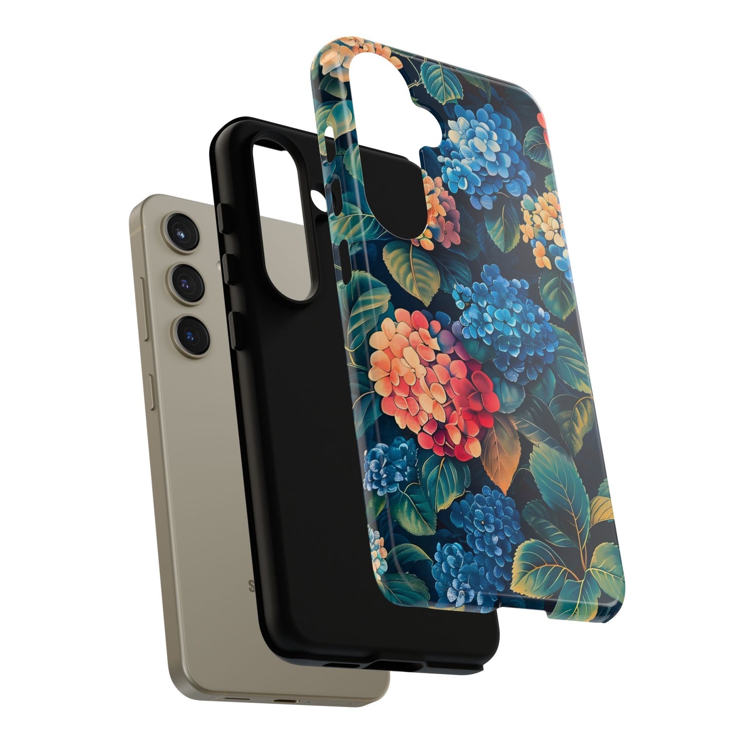 Floral Phone Case, Stylish Tough Case for Gardener Gift, Flower Lover Accessory, Pretty Floral Design, Protective Case
