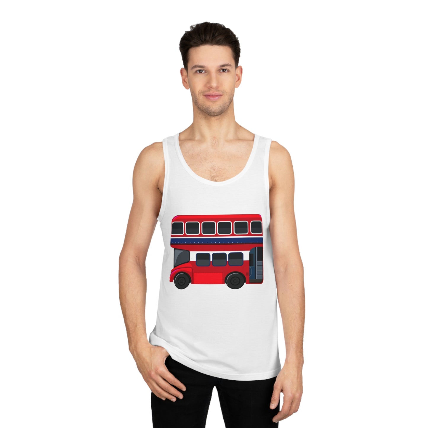 Unisex Softstyle™ Tank Top - London’s Double-Decker English Bus