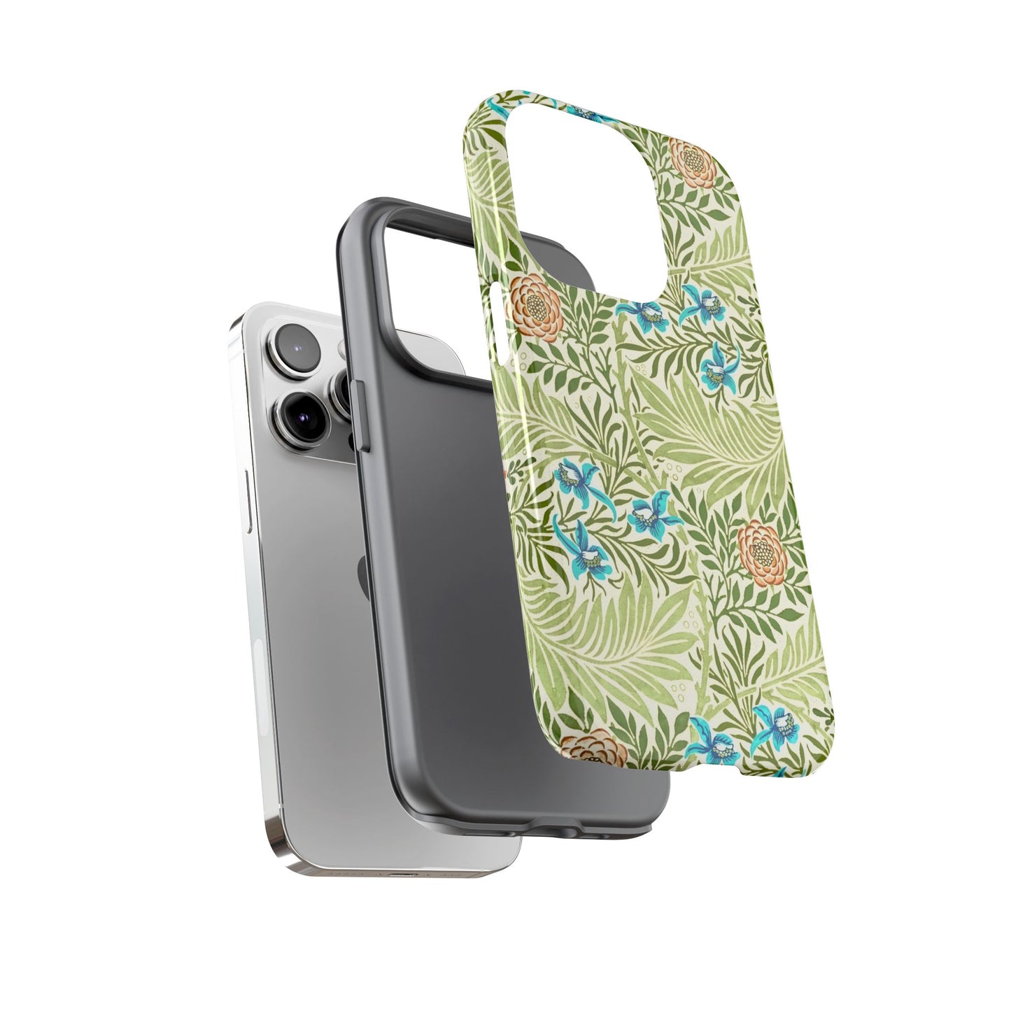 Tough Cases Phone Case, Botanical Print Phone Cover, Floral Smartphone Accessory, Nature-Inspired Tech Gear, Gift for Plant Lovers