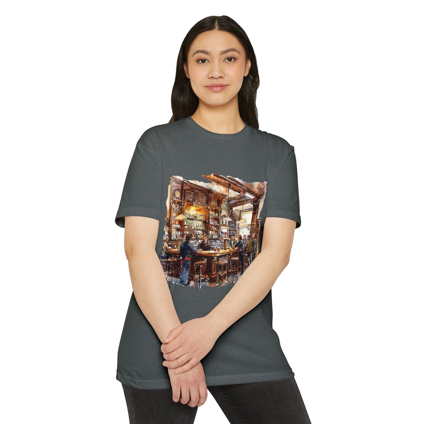 Unisex CVC Jersey T-shirt - Cheers to Tradition - The Classic British Pub