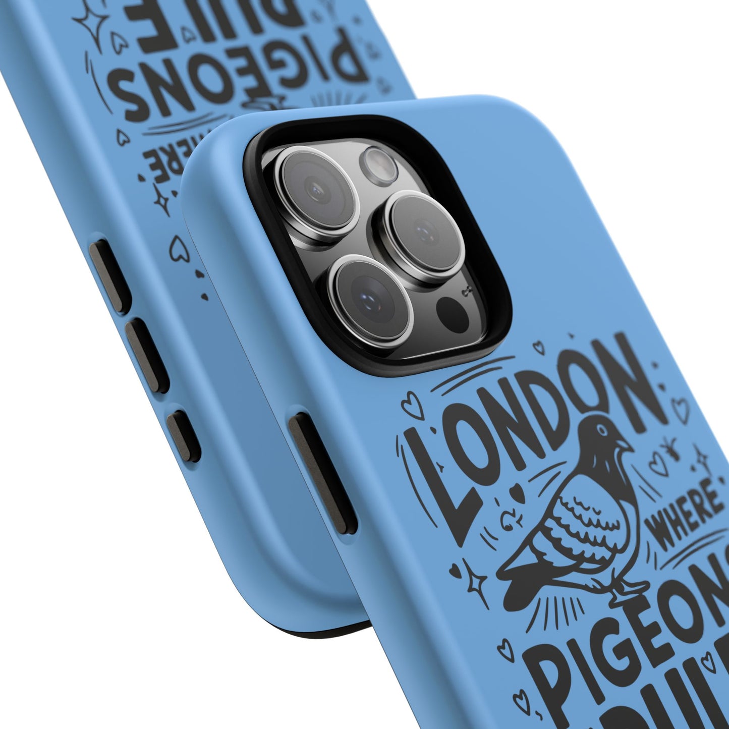 London Pigeon Phone Case, Urban Art Accessory, Tough Phone Cover, Gift for Bird Lovers, London Souvenir, Unique Cell Phone Case