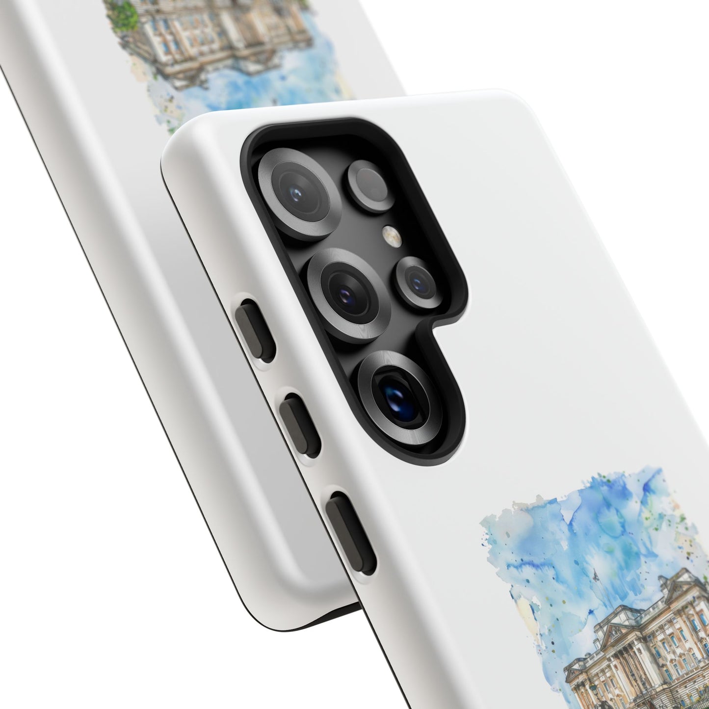 Artistic Phone Case - Watercolor Architecture Design