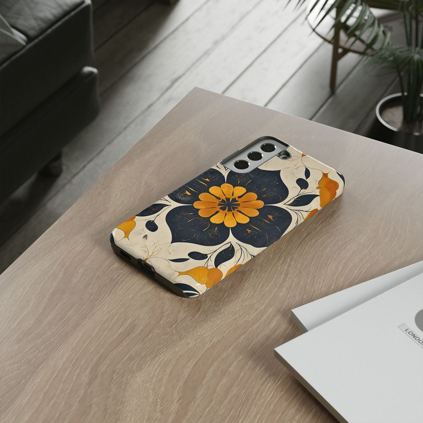 Floral Phone Case - Tough Cases, Botanical iPhone Cover, Vintage Flower Design, Durable Smartphone Protection, Unique Gift Idea