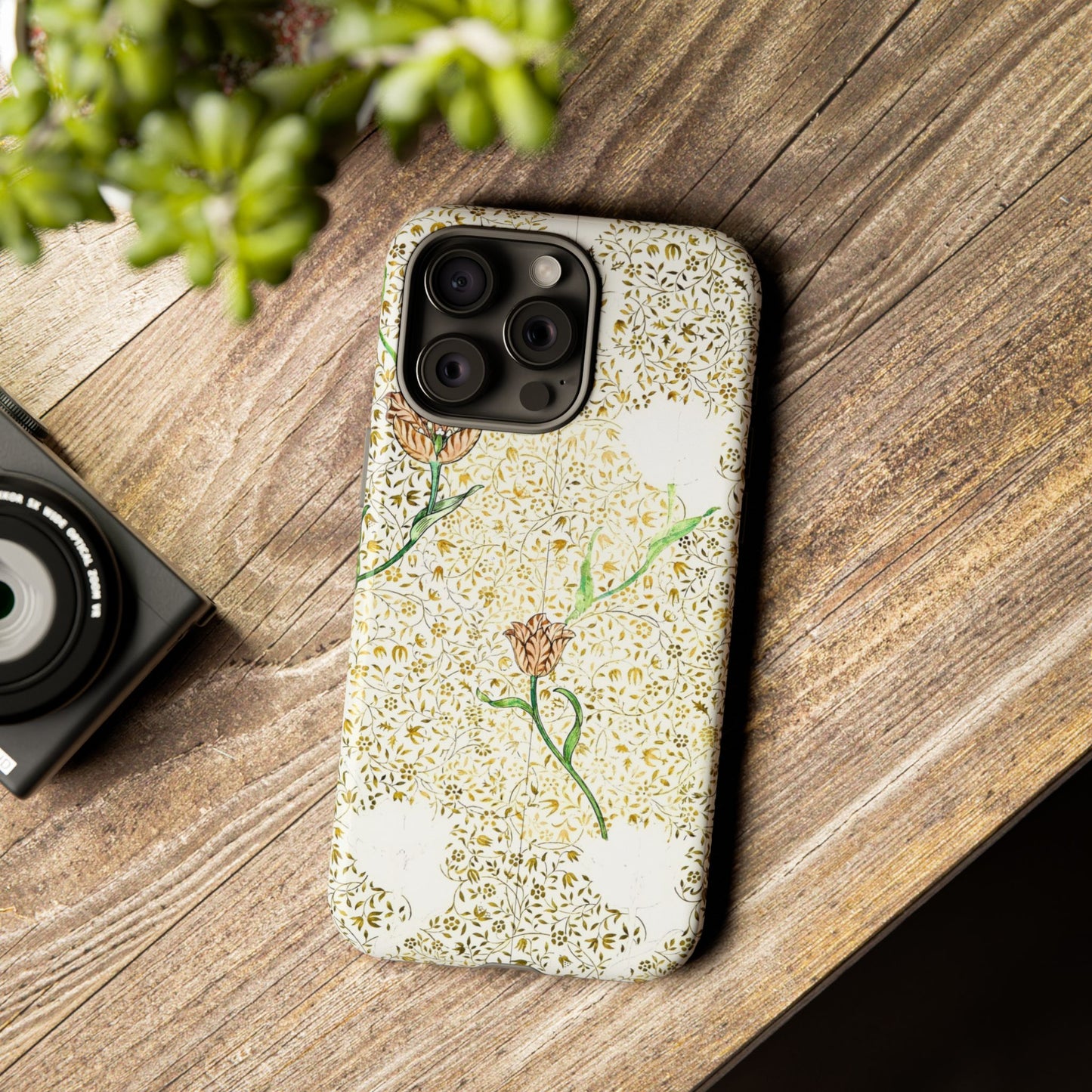 Elegant Floral Phone Case, Tough Cases for iPhone, Stylish Smartphone Cover, Protection with Floral Art, Unique Gift for Her