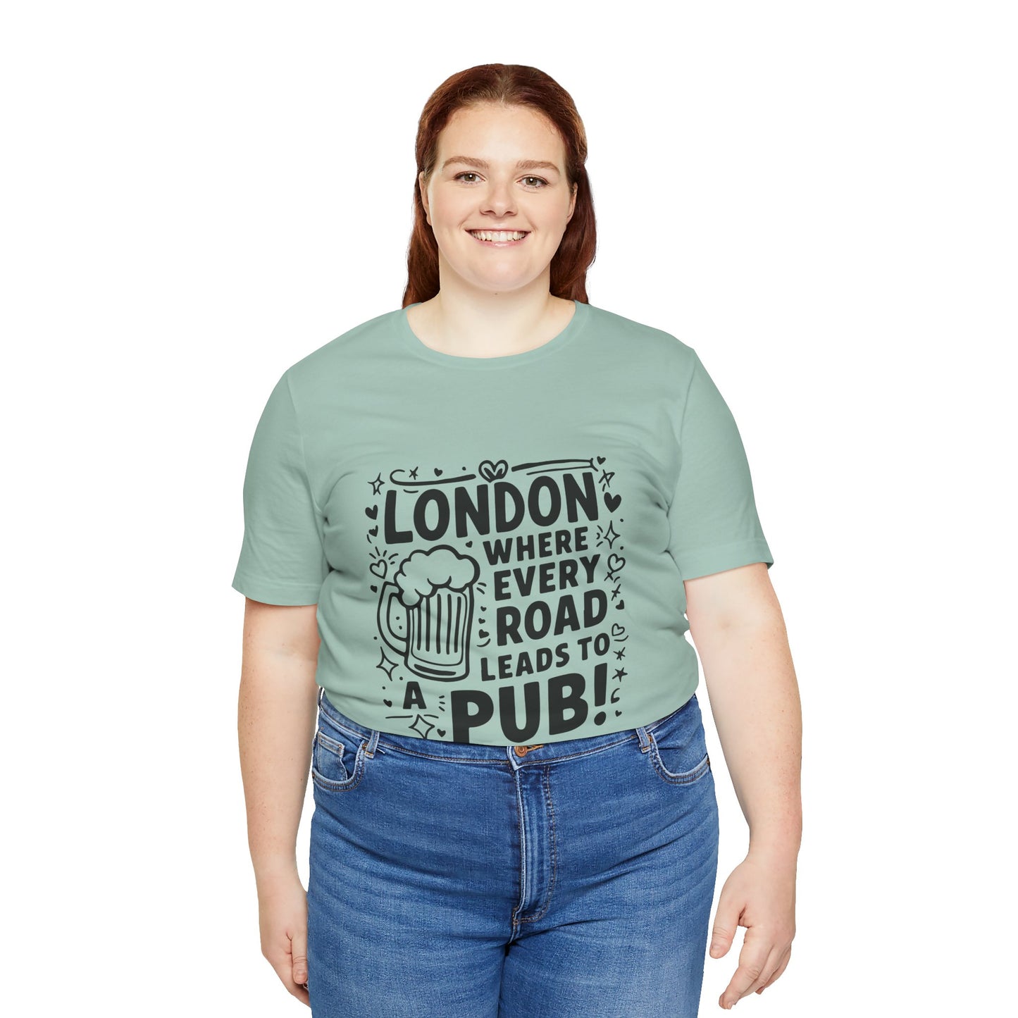 Unisex Jersey Short Sleeve Tee - London's Pub Leading Road