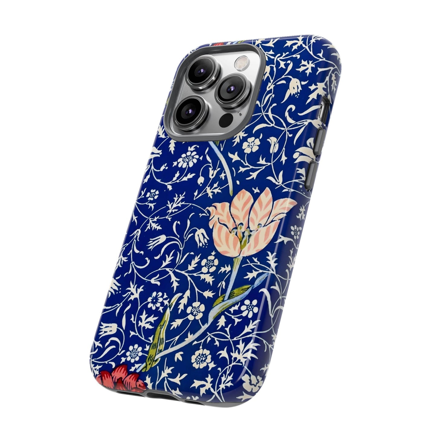 Floral Phone Case, Unique Tough Phone Cover, Gift for Her, Spring Decor, Durable Protective Case, Elegant Floral Design